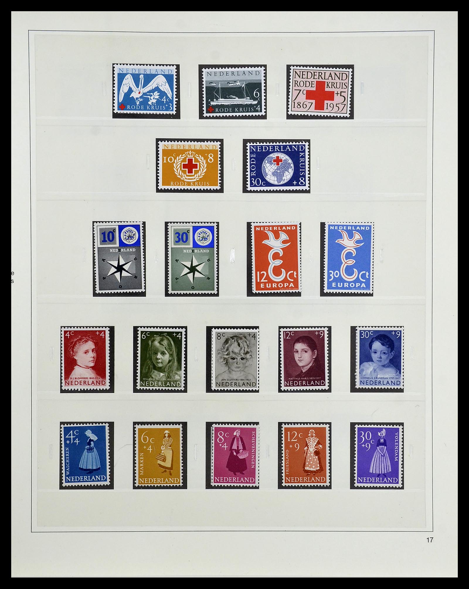 34761 044 - Postzegelverzameling 34761 Nederland 1869-1960.