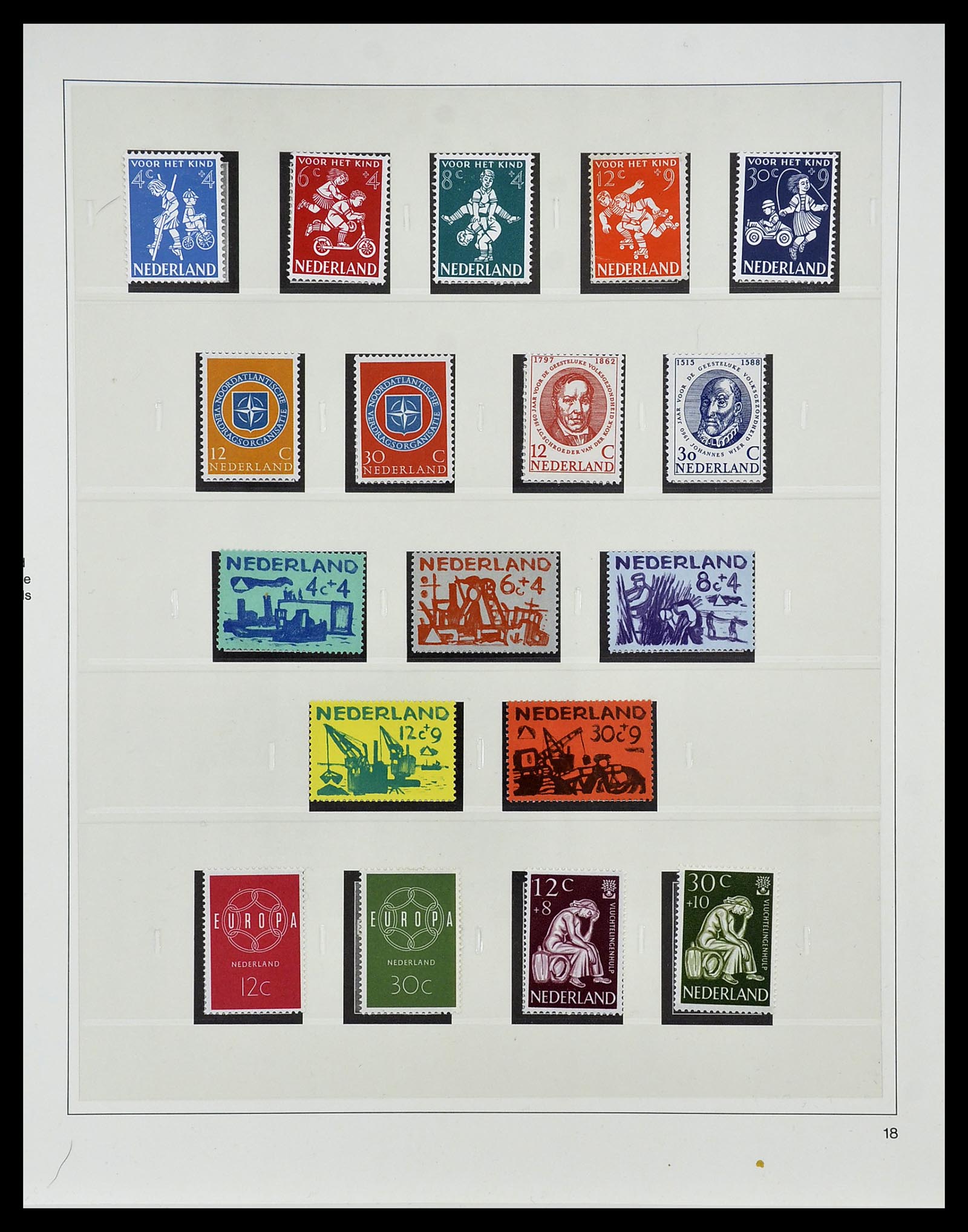 34761 045 - Postzegelverzameling 34761 Nederland 1869-1960.