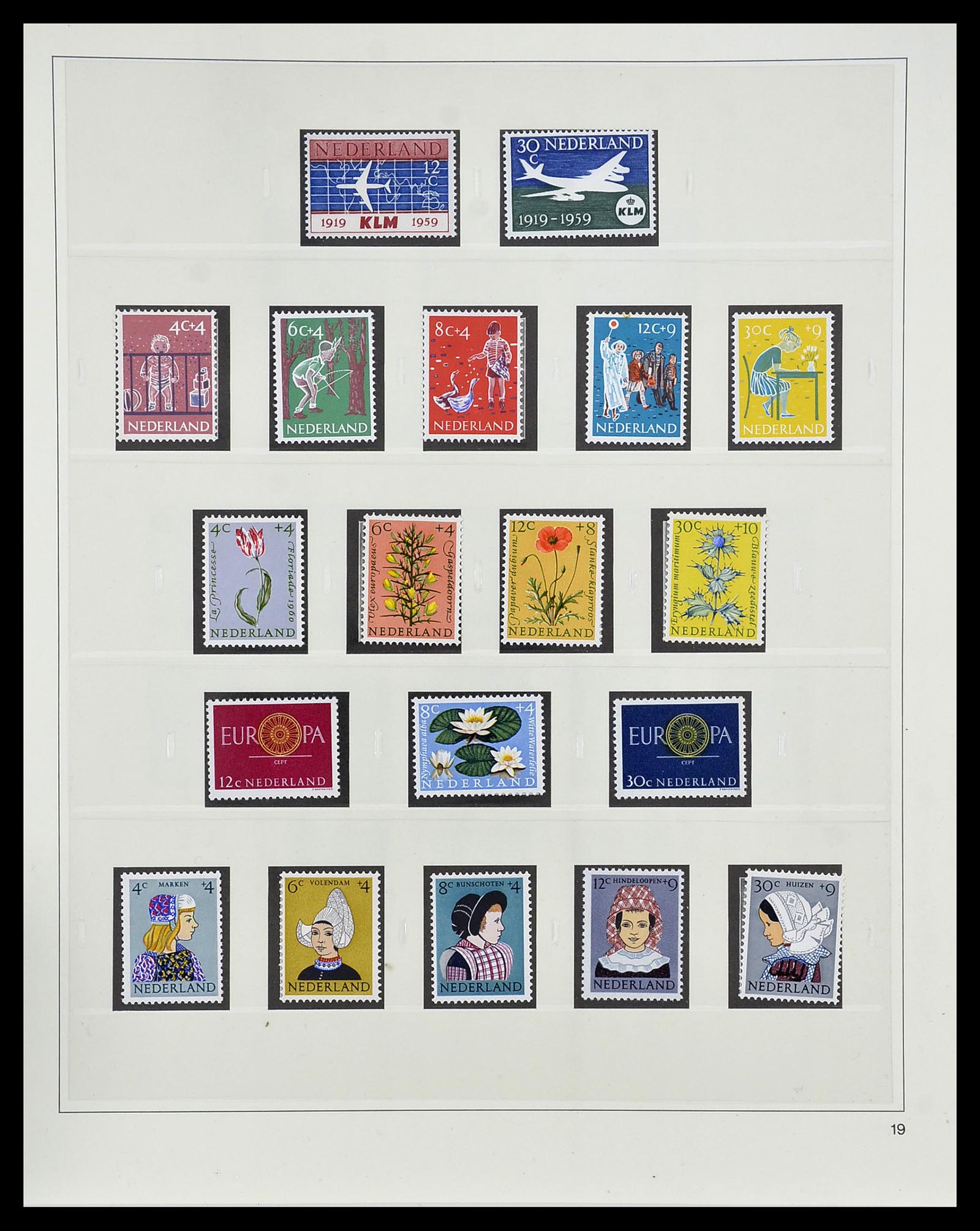 34761 046 - Postzegelverzameling 34761 Nederland 1869-1960.