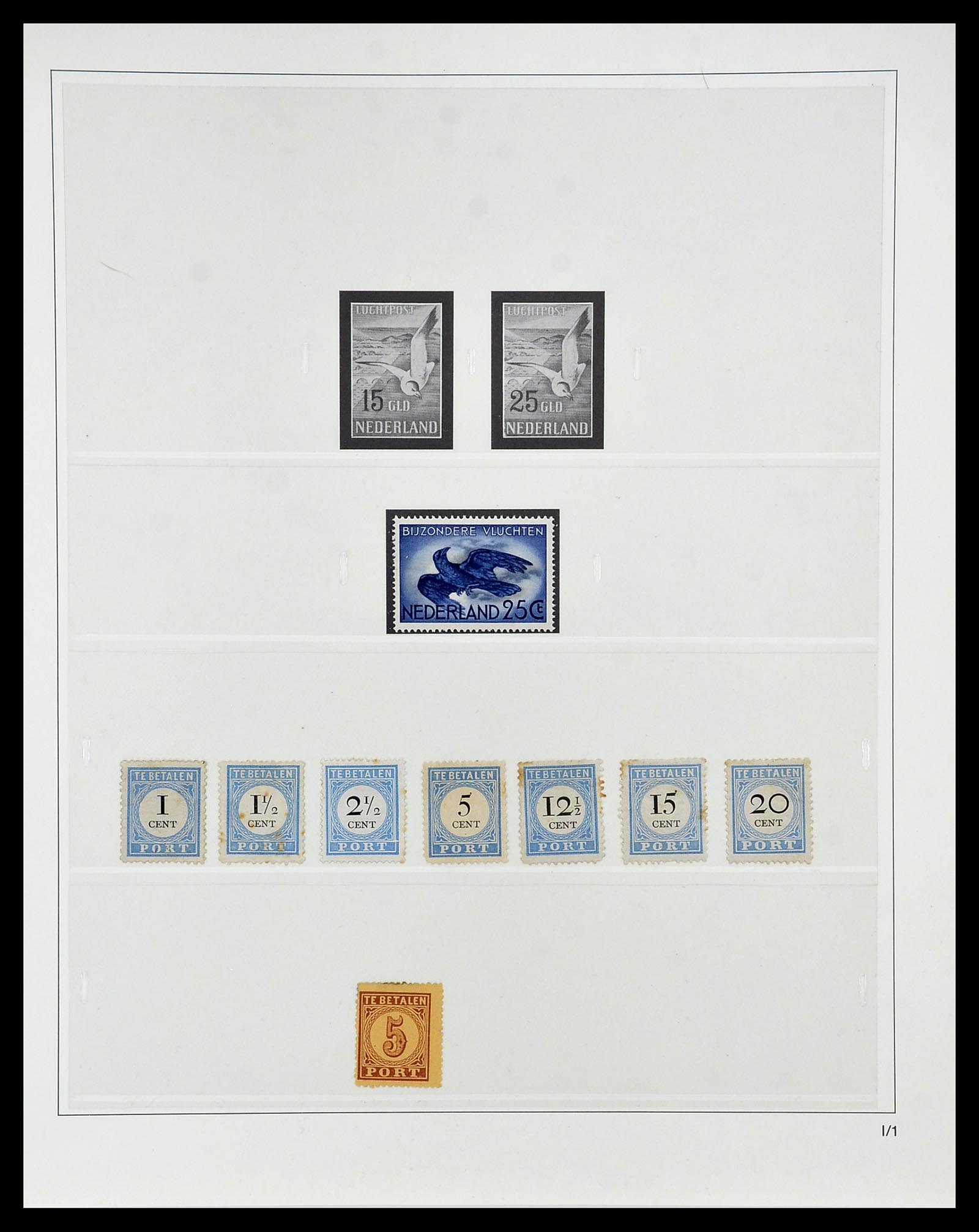 34761 054 - Postzegelverzameling 34761 Nederland 1869-1960.
