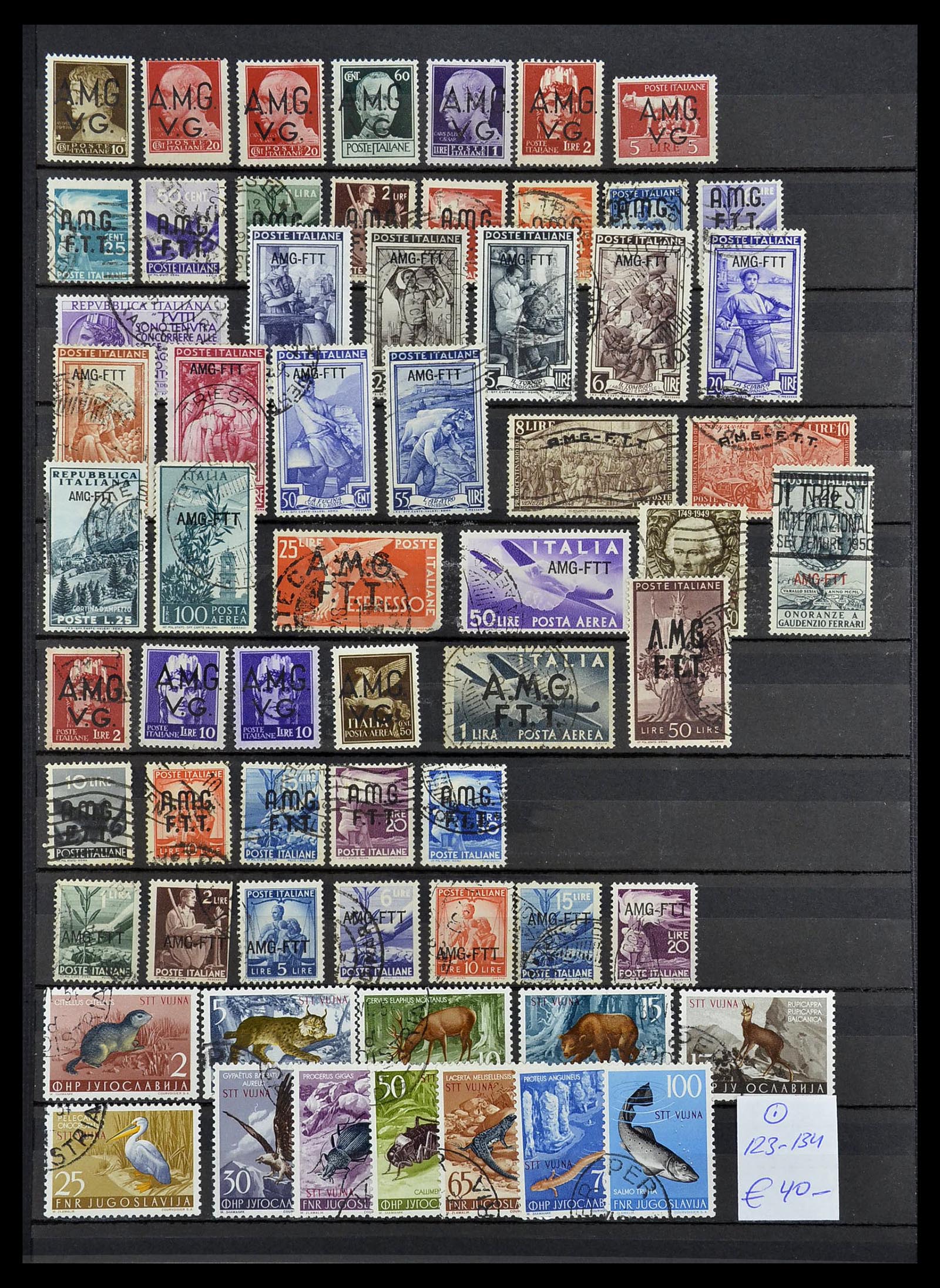 34762 012 - Postzegelverzameling 34762 Italië en gebieden 1850-1955.