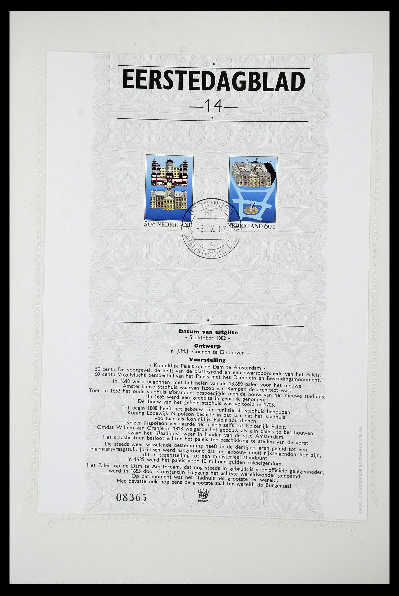 34763 014 - Stamp Collection 34763 Netherlands first day sheets 1981-2009!