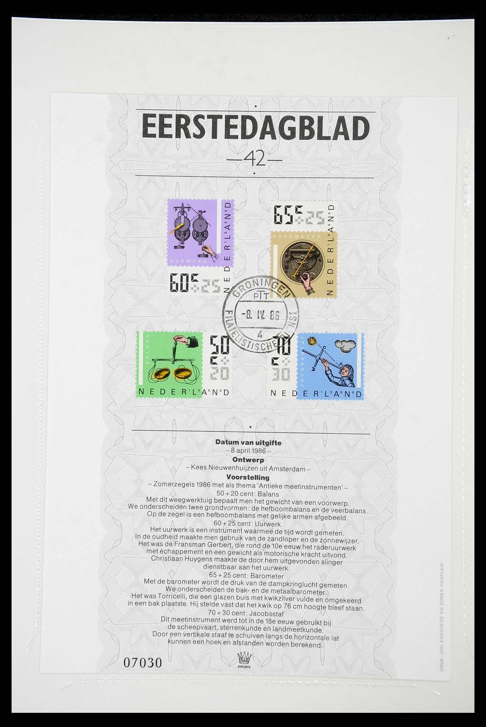 34763 042 - Stamp Collection 34763 Netherlands first day sheets 1981-2009!