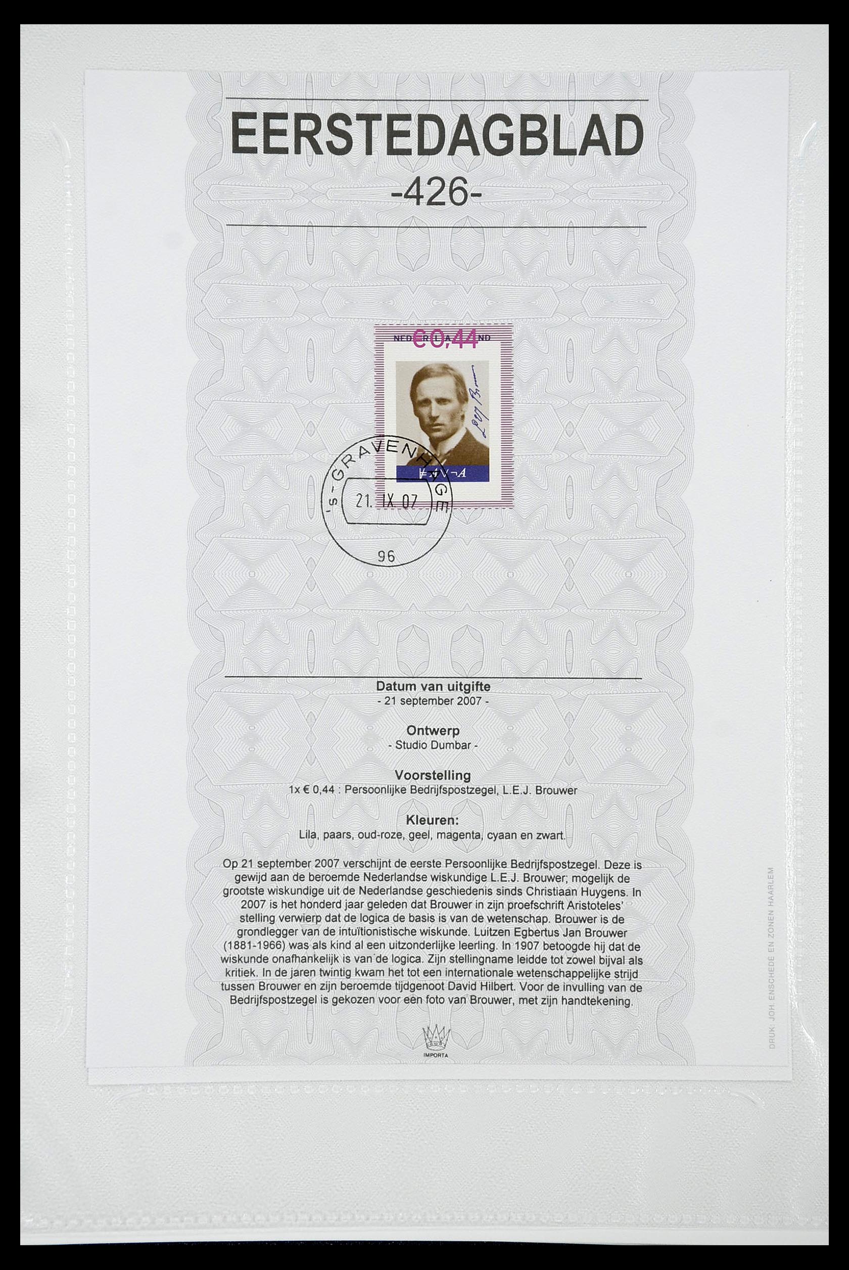34763 420 - Postzegelverzameling 34763 Nederland eerstedagbladen 1981-2009!