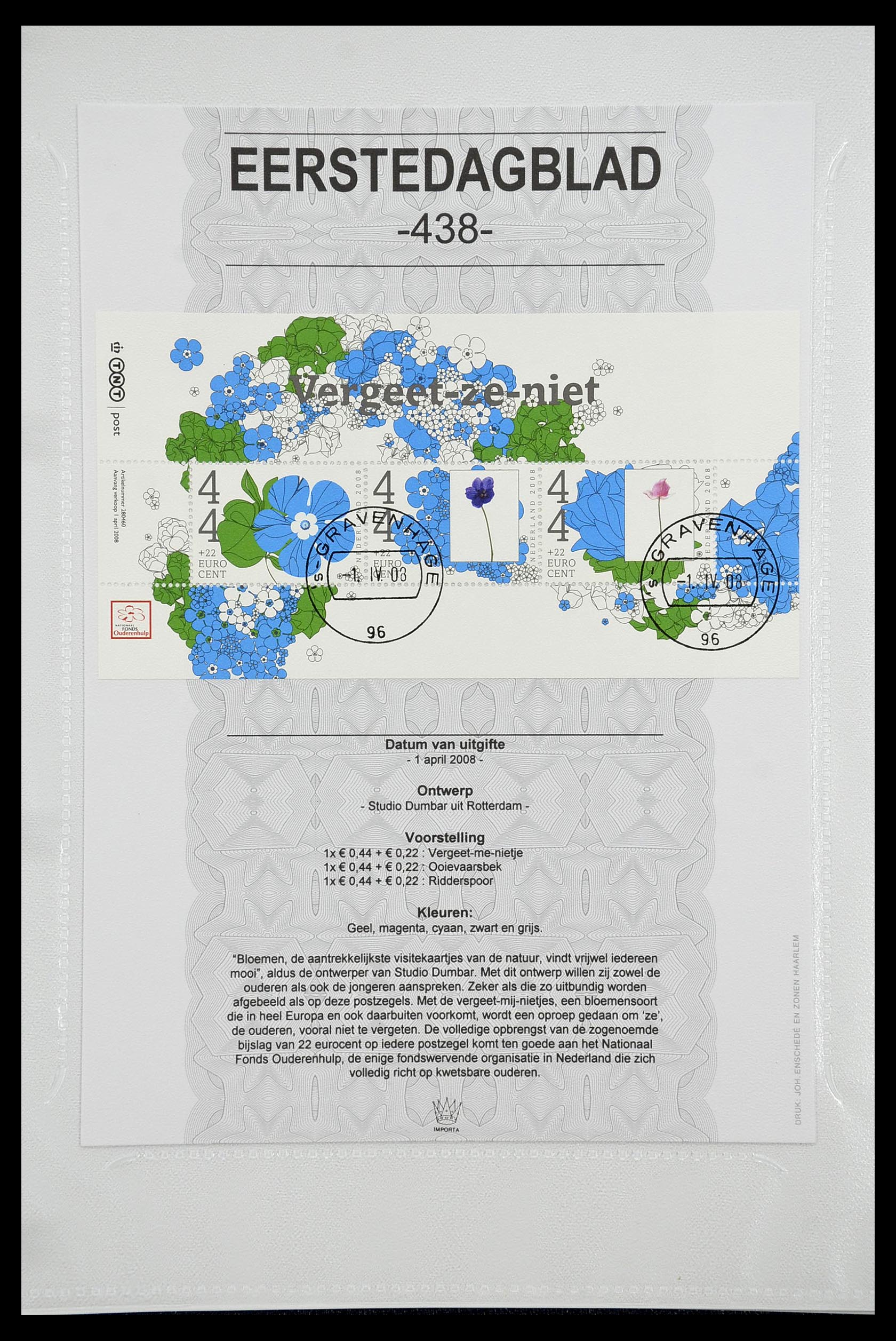 34763 432 - Stamp Collection 34763 Netherlands first day sheets 1981-2009!