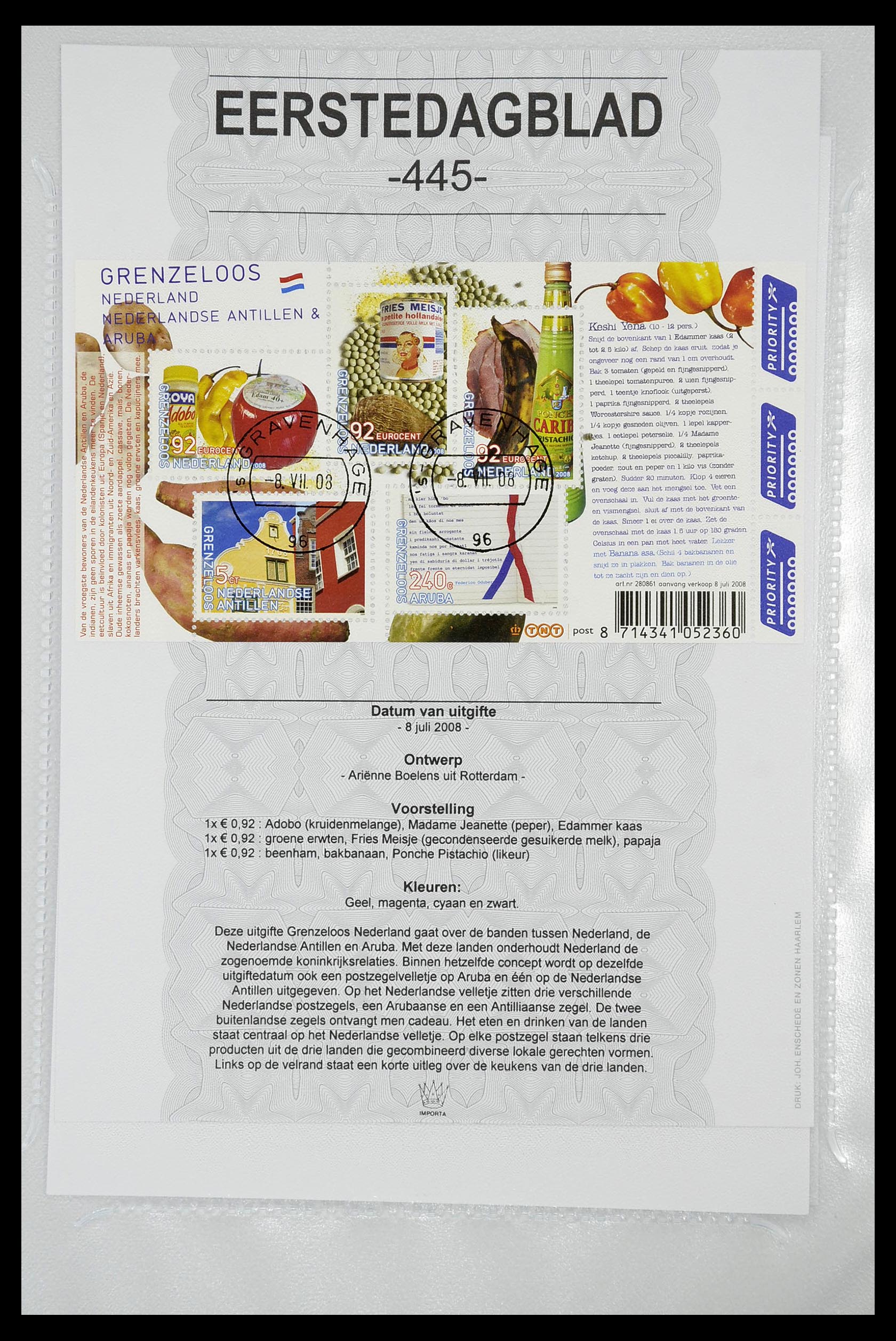 34763 439 - Postzegelverzameling 34763 Nederland eerstedagbladen 1981-2009!