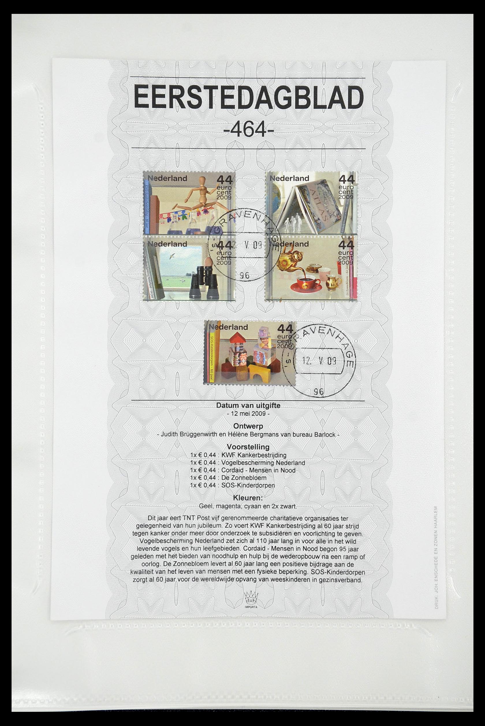34763 458 - Postzegelverzameling 34763 Nederland eerstedagbladen 1981-2009!