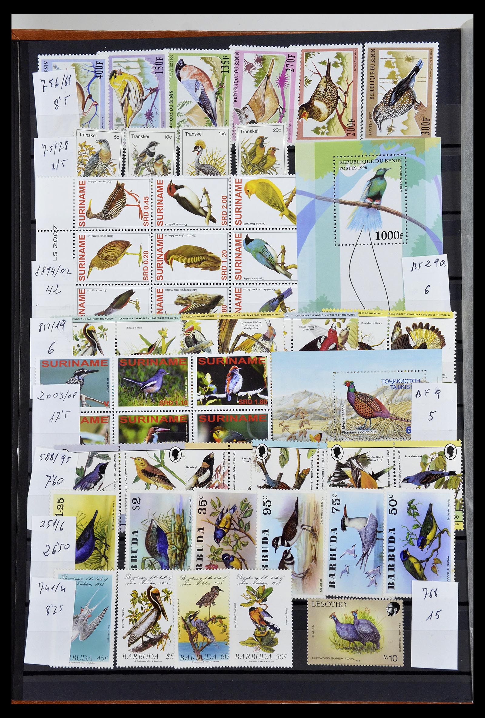 34764 004 - Stamp Collection 34764 Birds 1950-2017!
