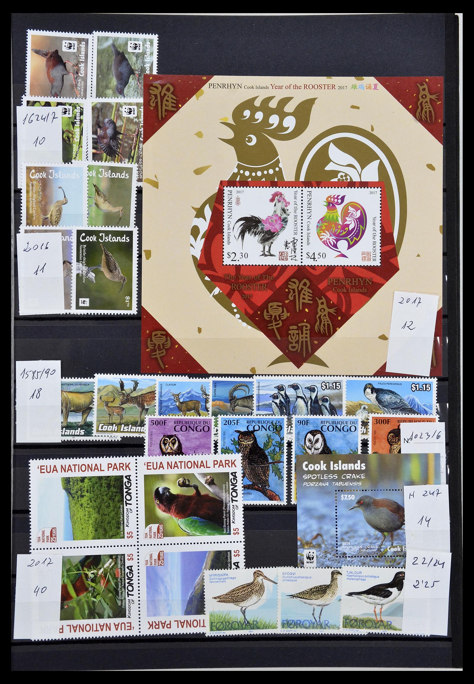 34764 005 - Postzegelverzameling 34764 Vogels 1950-2017!