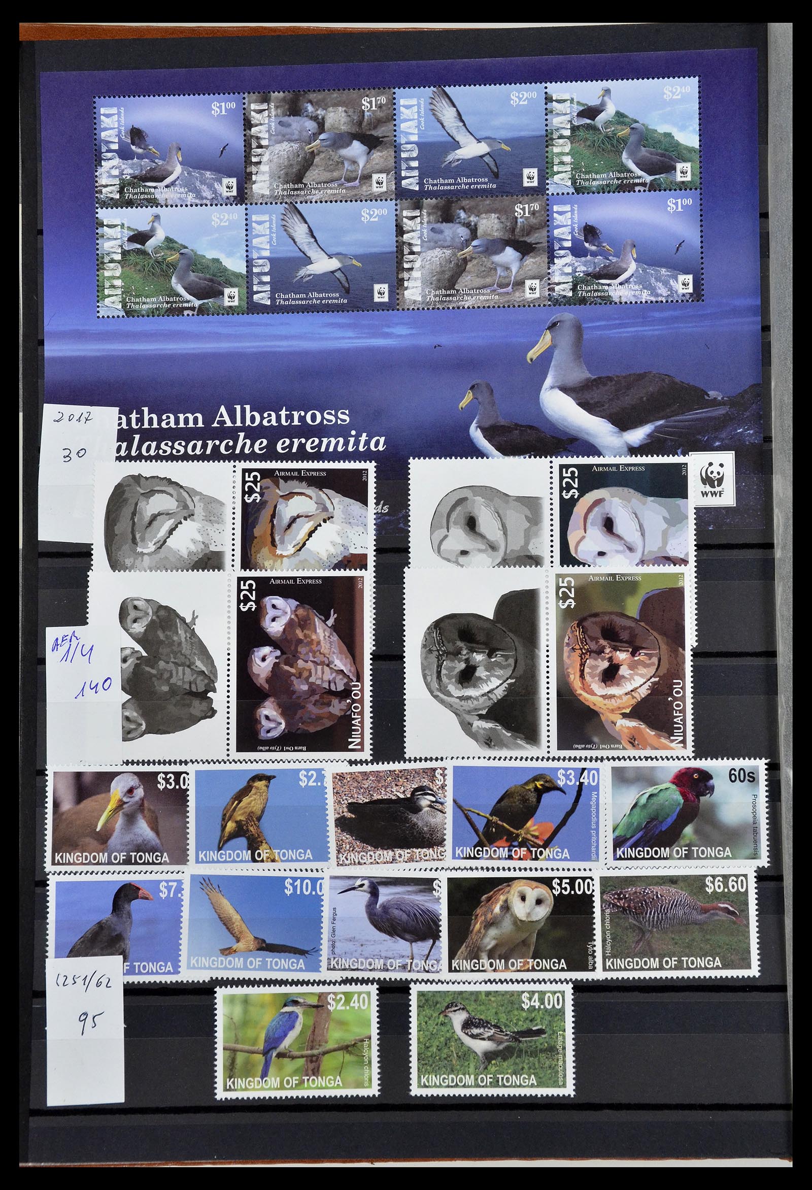 34764 008 - Postzegelverzameling 34764 Vogels 1950-2017!