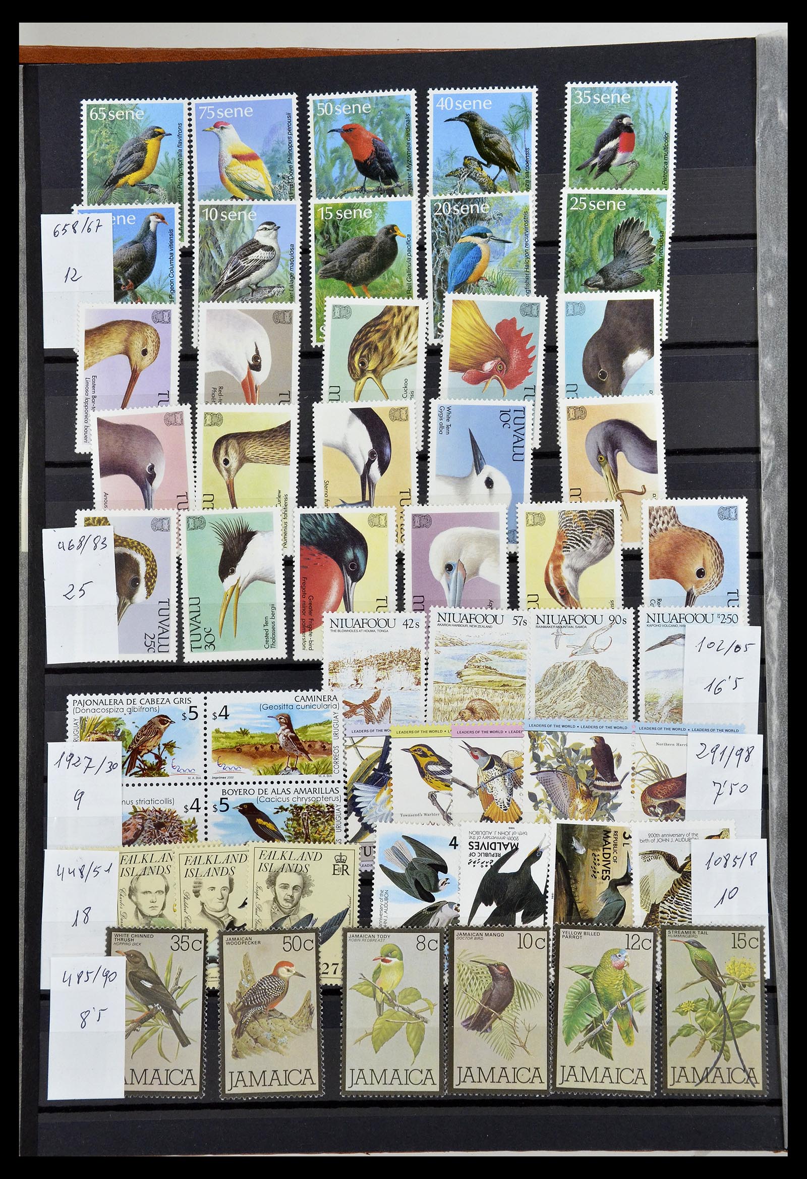 34764 010 - Stamp Collection 34764 Birds 1950-2017!