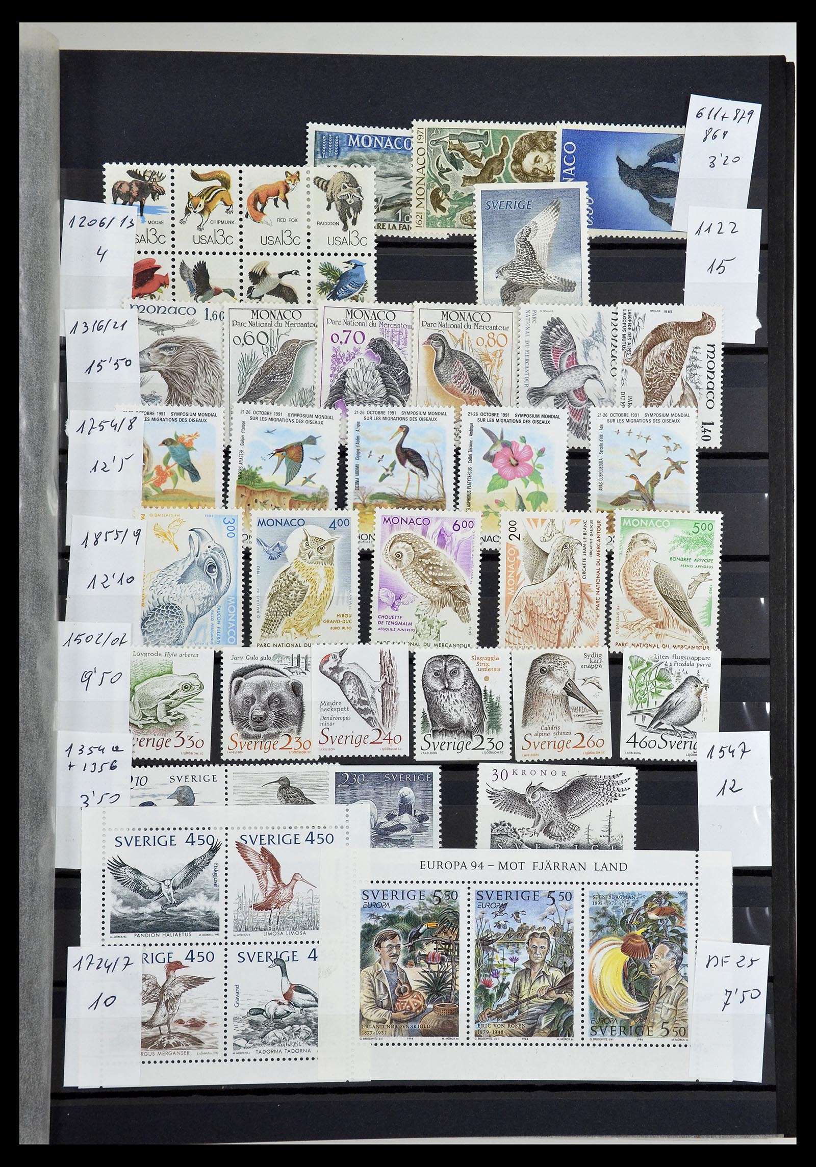 34764 019 - Stamp Collection 34764 Birds 1950-2017!
