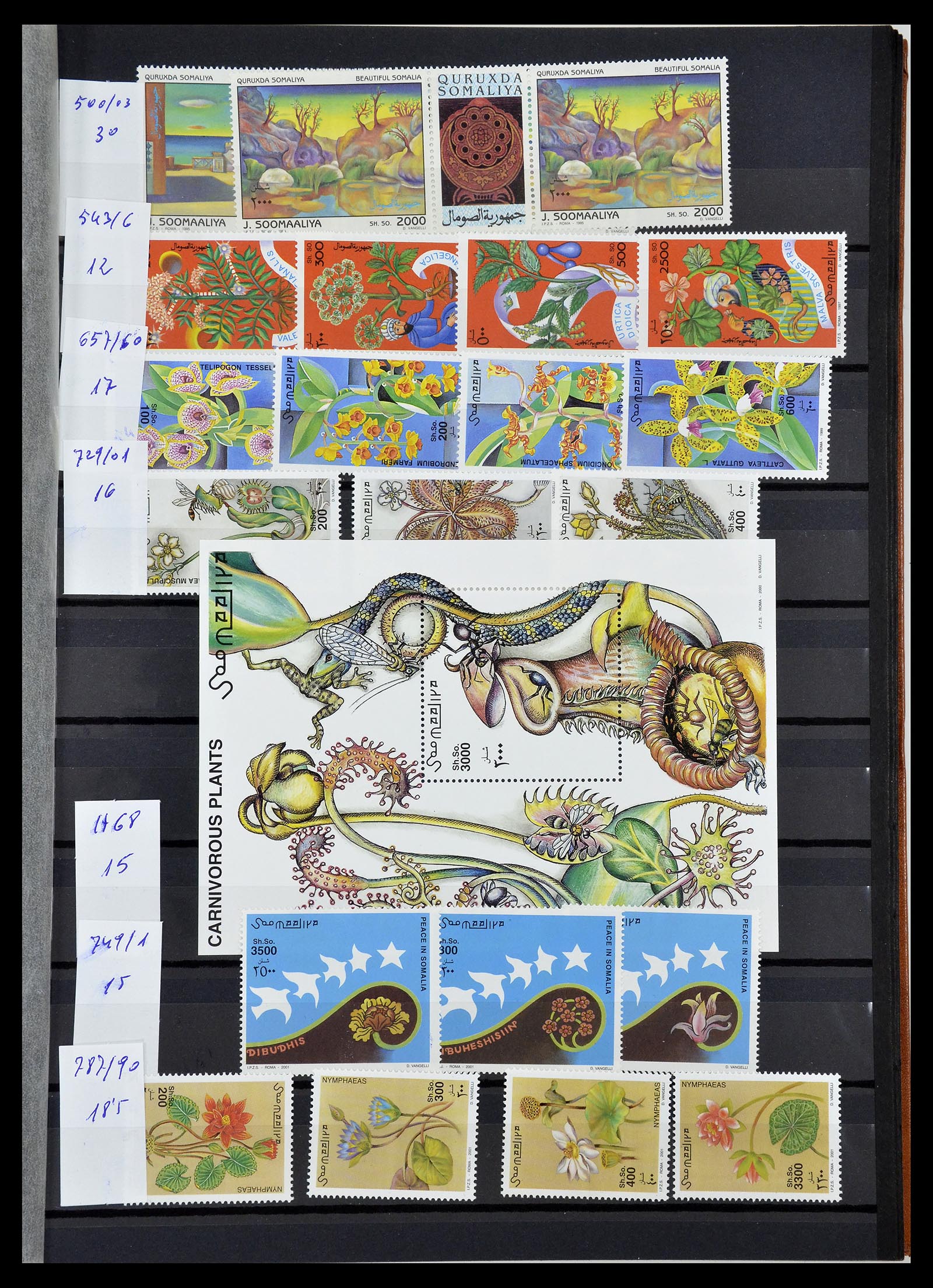 34764 031 - Postzegelverzameling 34764 Vogels 1950-2017!