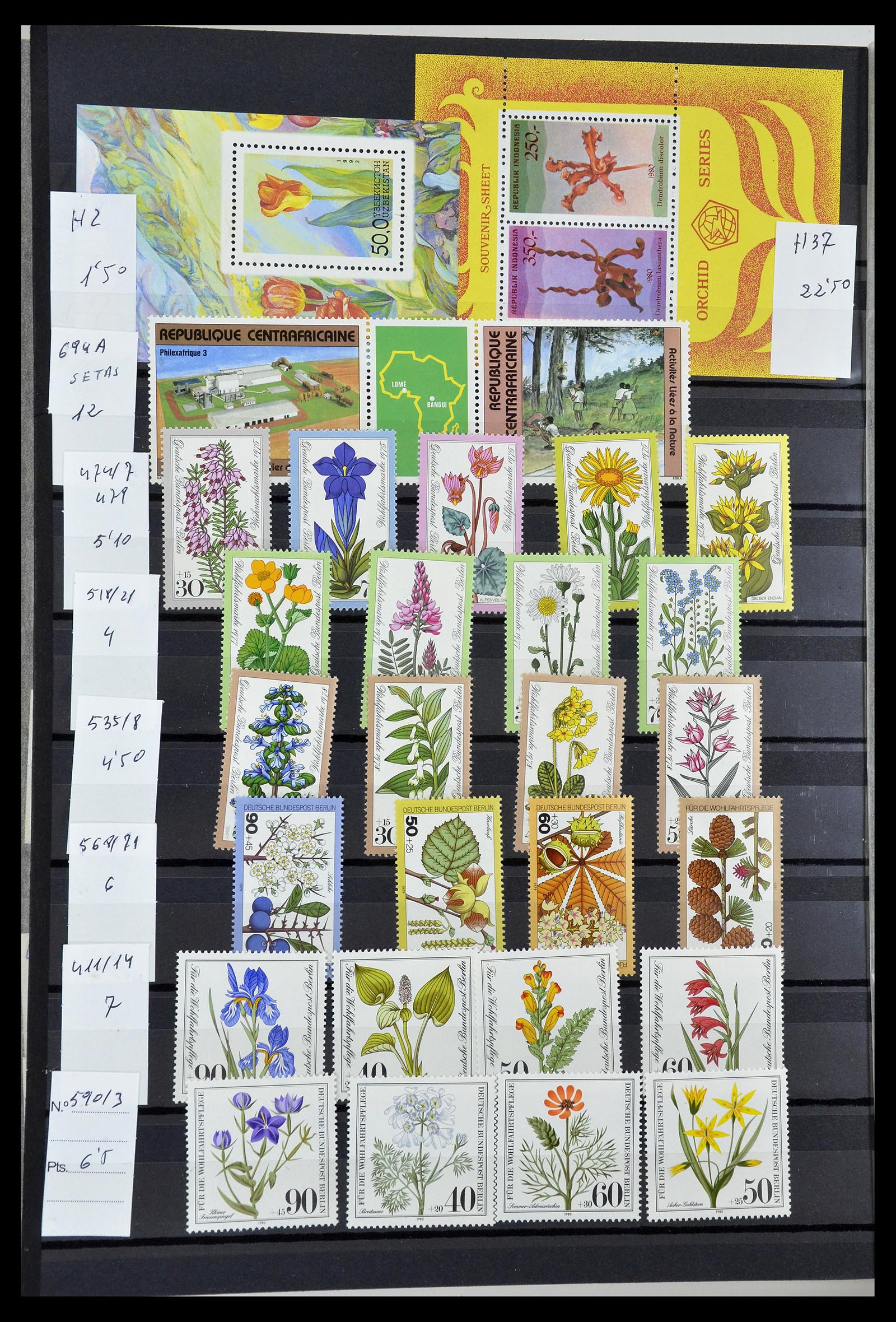 34764 044 - Postzegelverzameling 34764 Vogels 1950-2017!