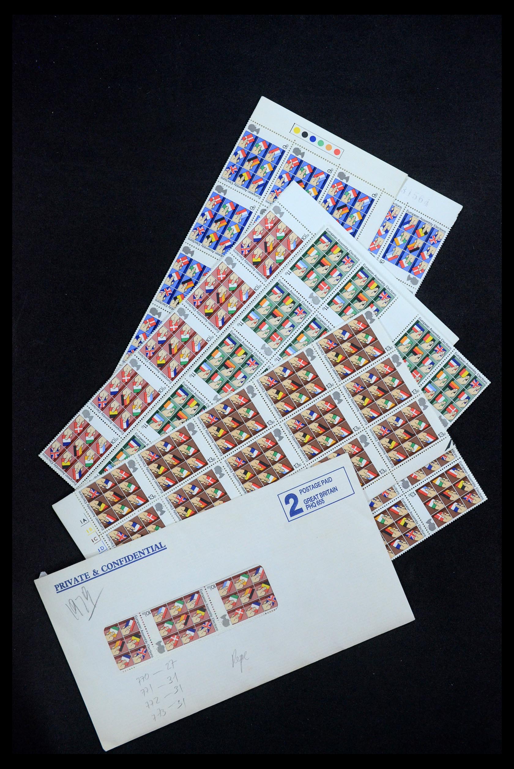 34772 011 - Postzegelverzameling 34772 Engeland 1971-1988.
