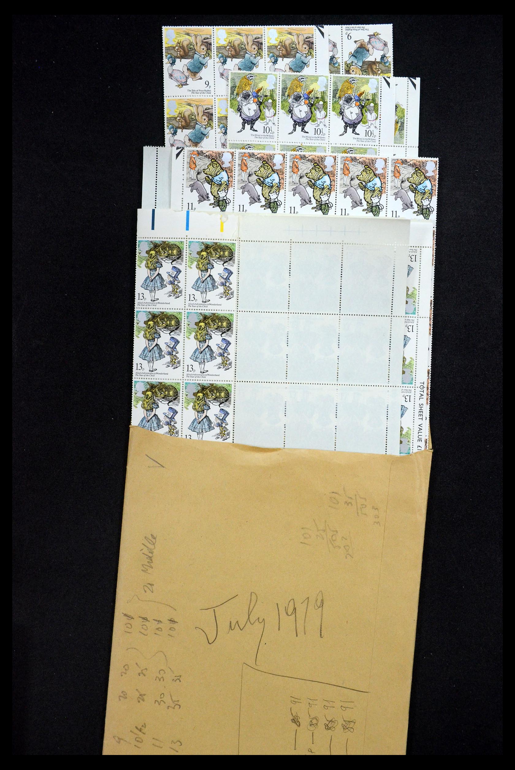 34772 016 - Postzegelverzameling 34772 Engeland 1971-1988.