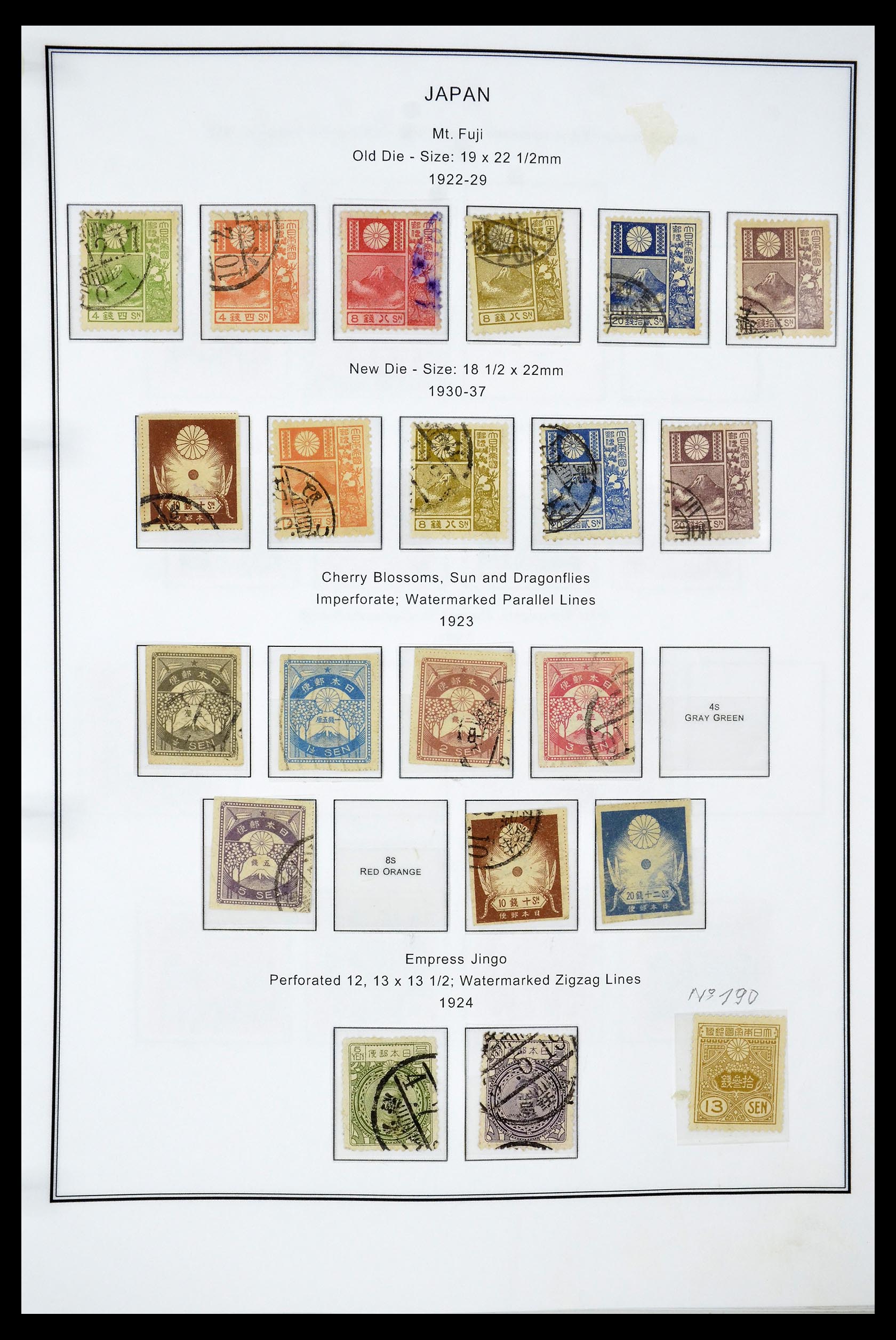 34774 011 - Postzegelverzameling 34774 Japan 1871-1997.