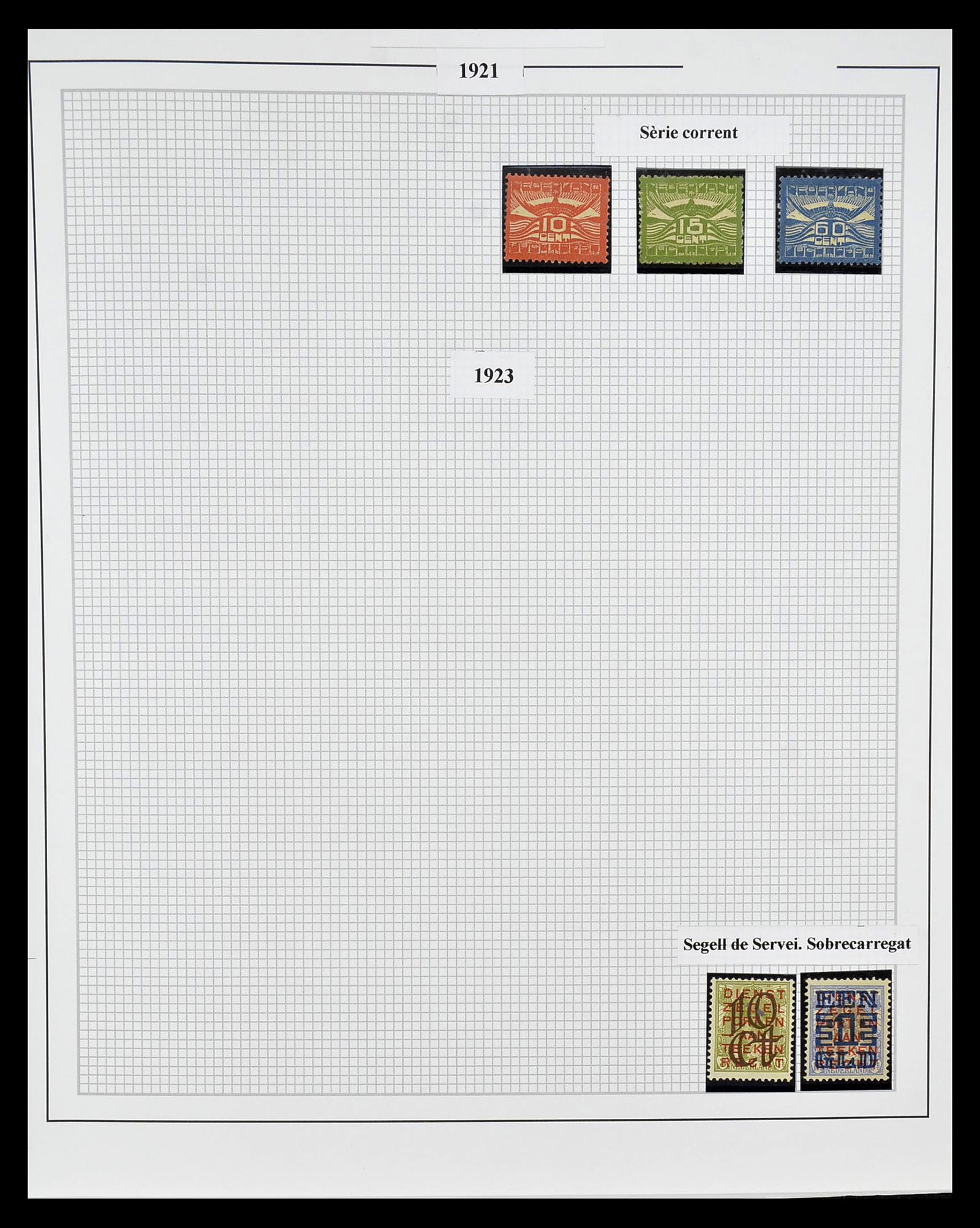 34776 001 - Postzegelverzameling 34776 Nederland 1921-1994.