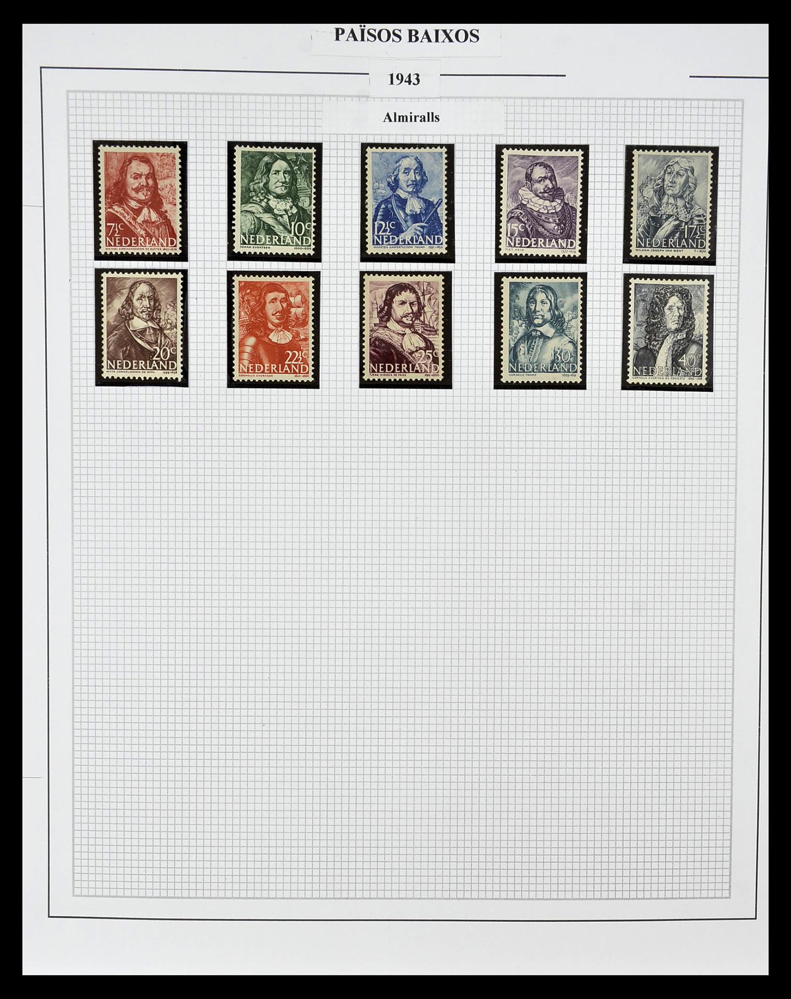 34776 010 - Postzegelverzameling 34776 Nederland 1921-1994.