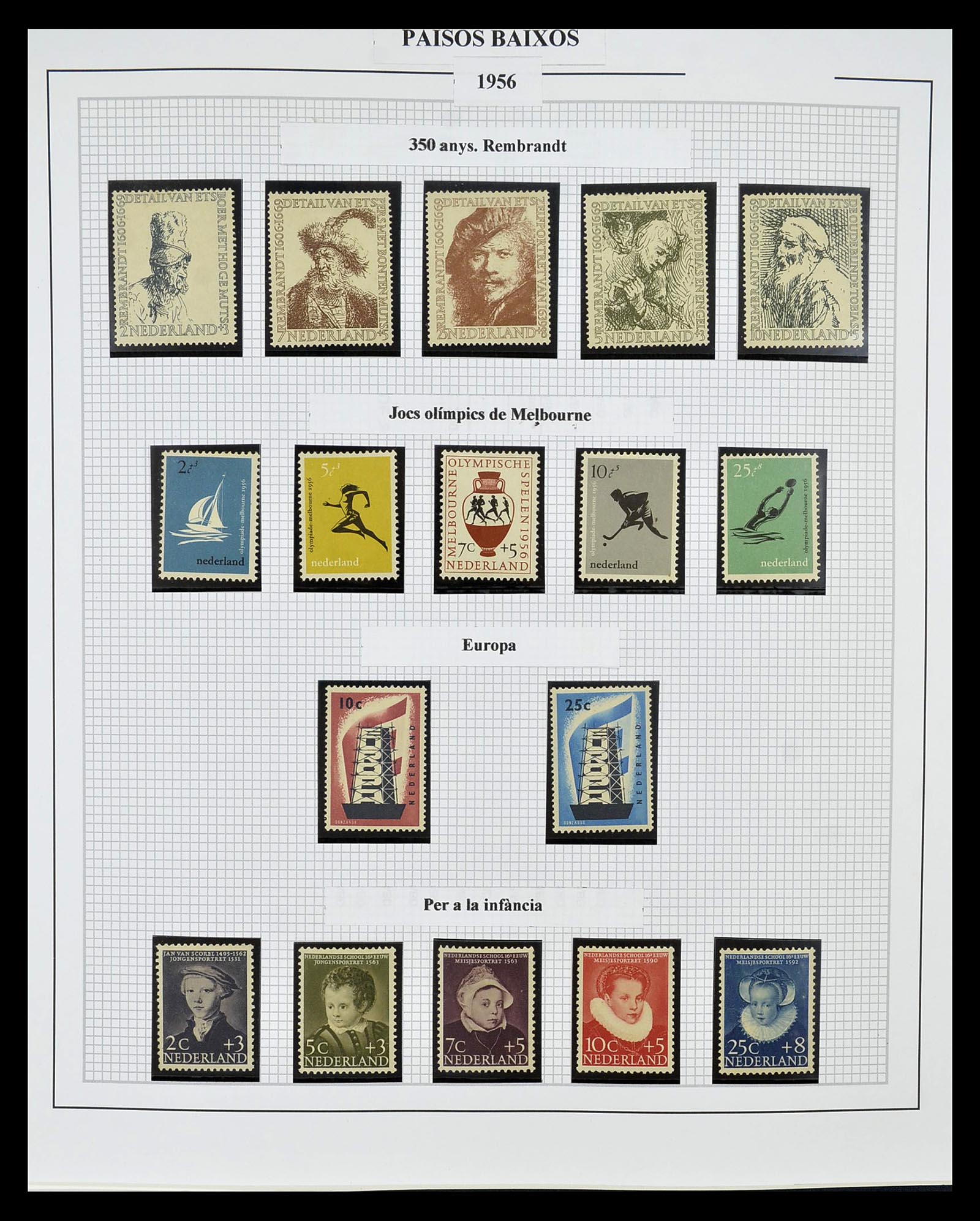 34776 023 - Postzegelverzameling 34776 Nederland 1921-1994.