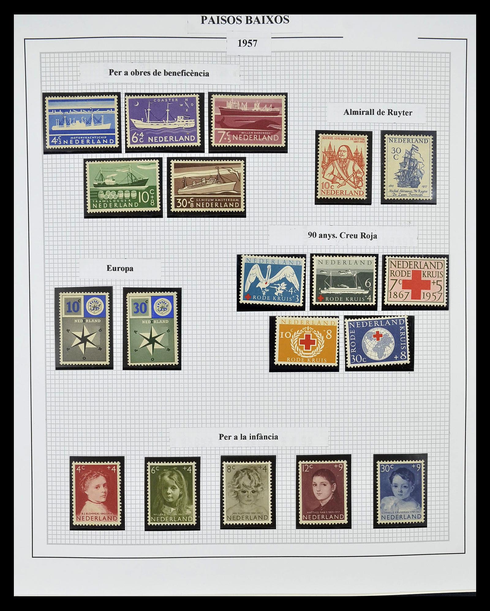34776 024 - Postzegelverzameling 34776 Nederland 1921-1994.