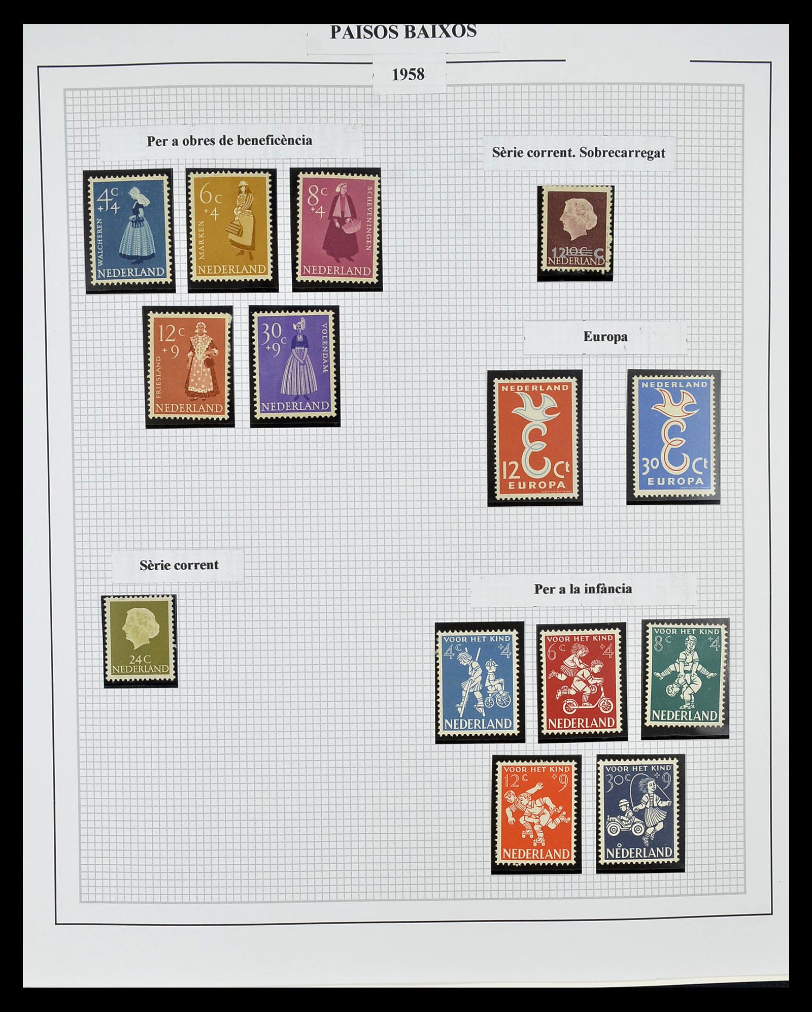 34776 025 - Stamp Collection 34776 Netherlands 1921-1994.