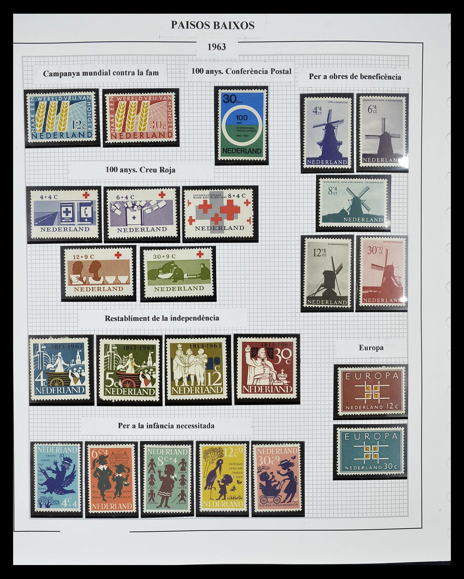 34776 030 - Postzegelverzameling 34776 Nederland 1921-1994.