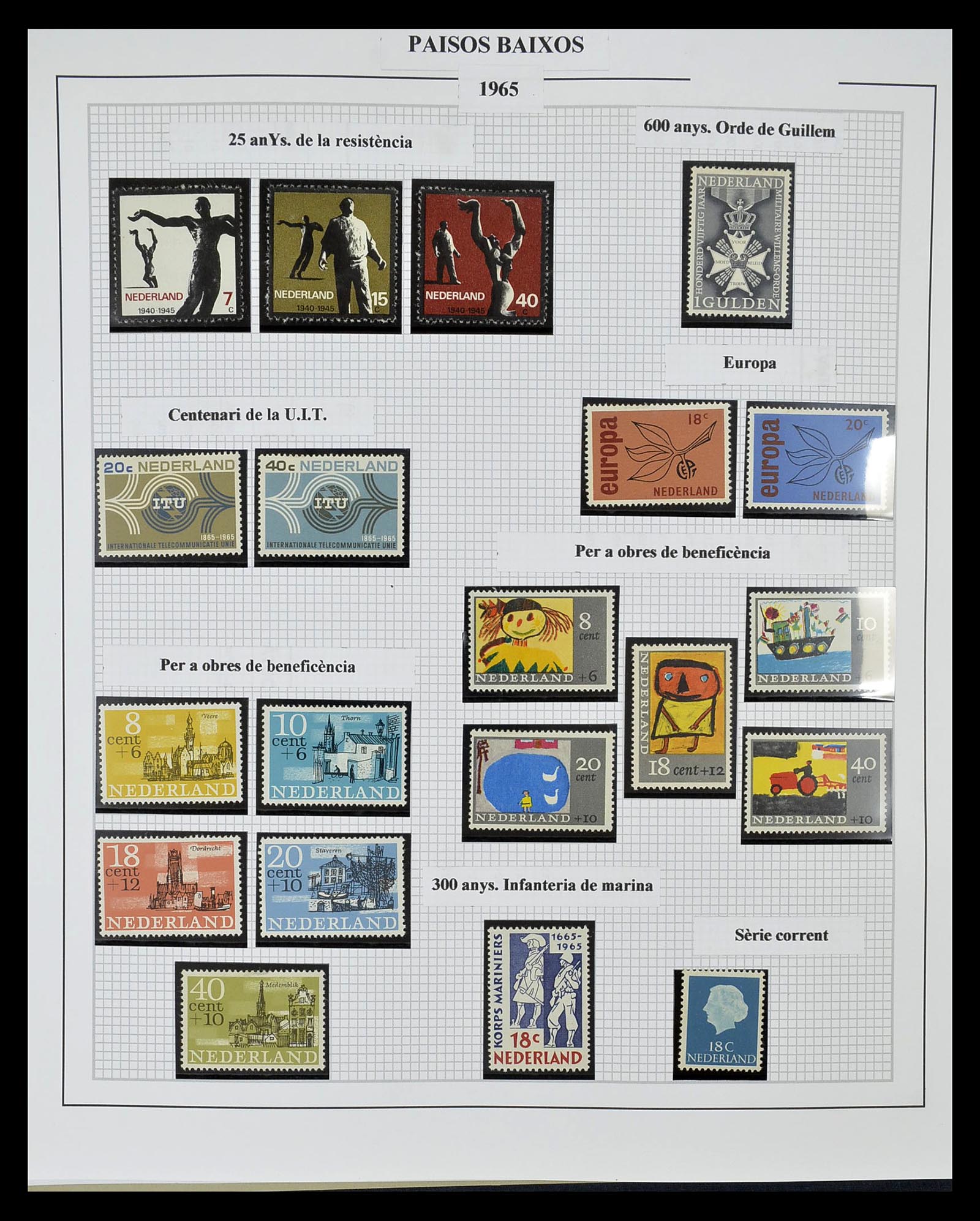 34776 032 - Postzegelverzameling 34776 Nederland 1921-1994.