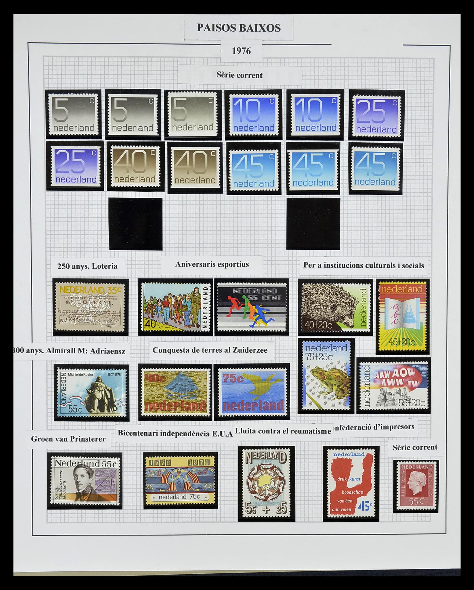 34776 050 - Postzegelverzameling 34776 Nederland 1921-1994.