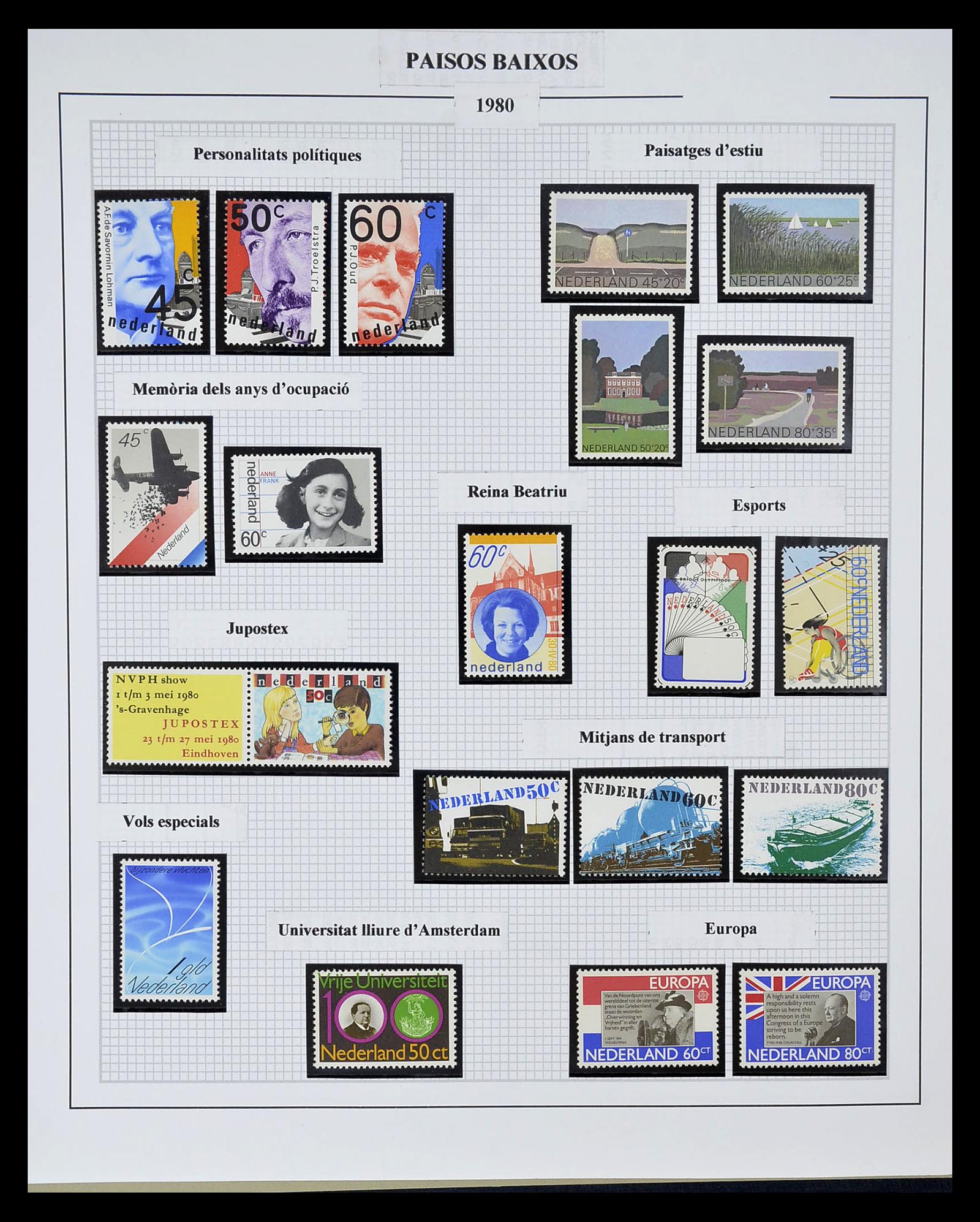 34776 057 - Postzegelverzameling 34776 Nederland 1921-1994.