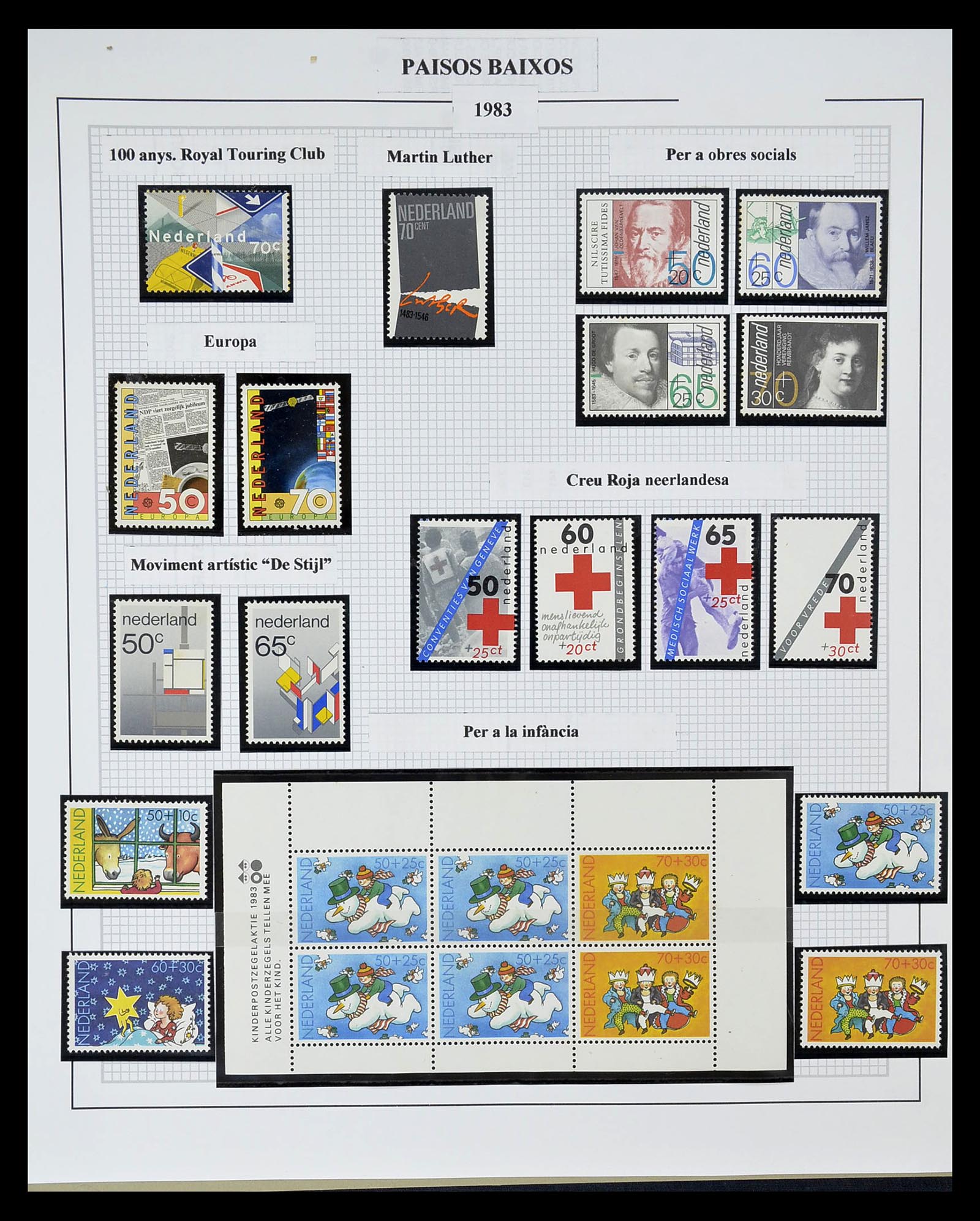 34776 064 - Postzegelverzameling 34776 Nederland 1921-1994.