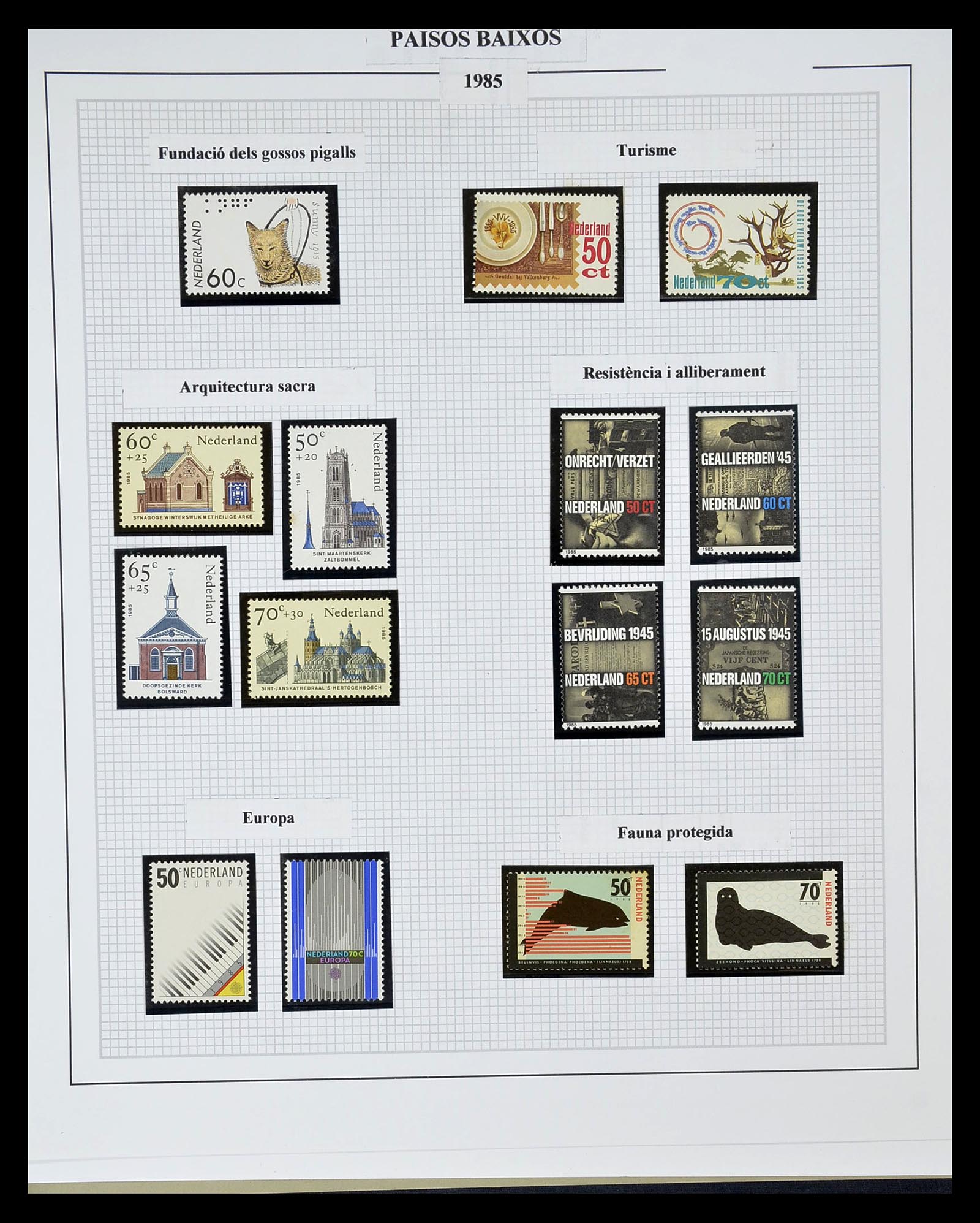 34776 067 - Postzegelverzameling 34776 Nederland 1921-1994.
