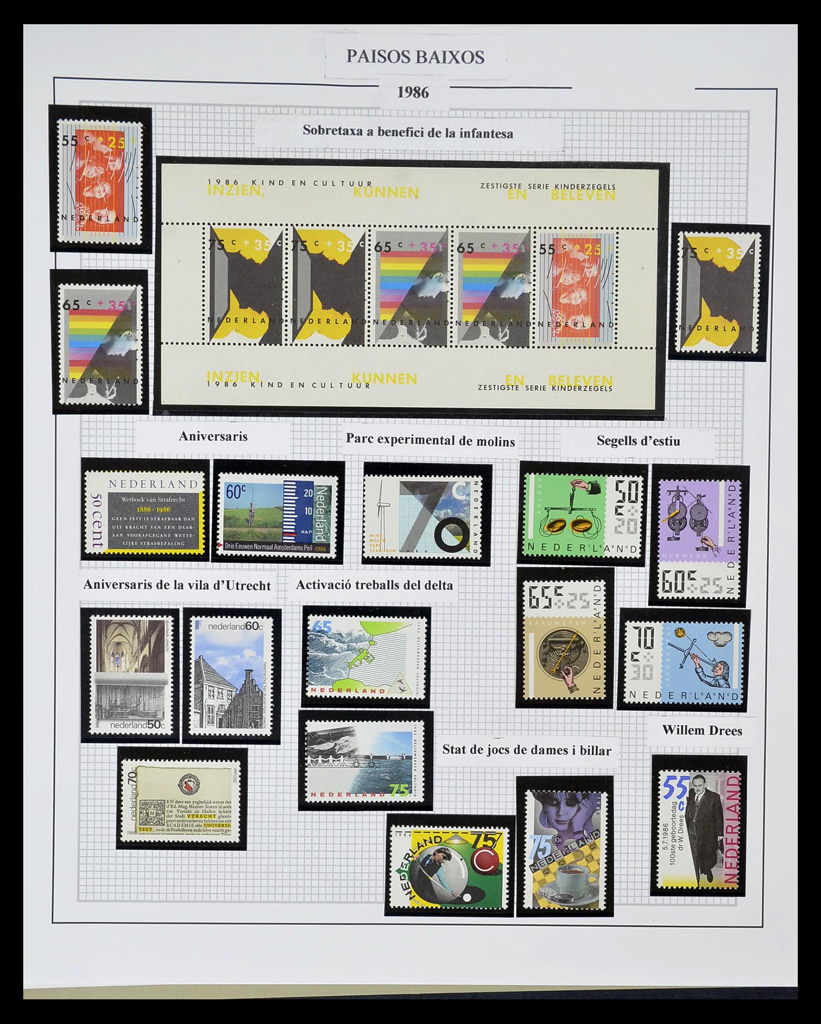 34776 069 - Postzegelverzameling 34776 Nederland 1921-1994.