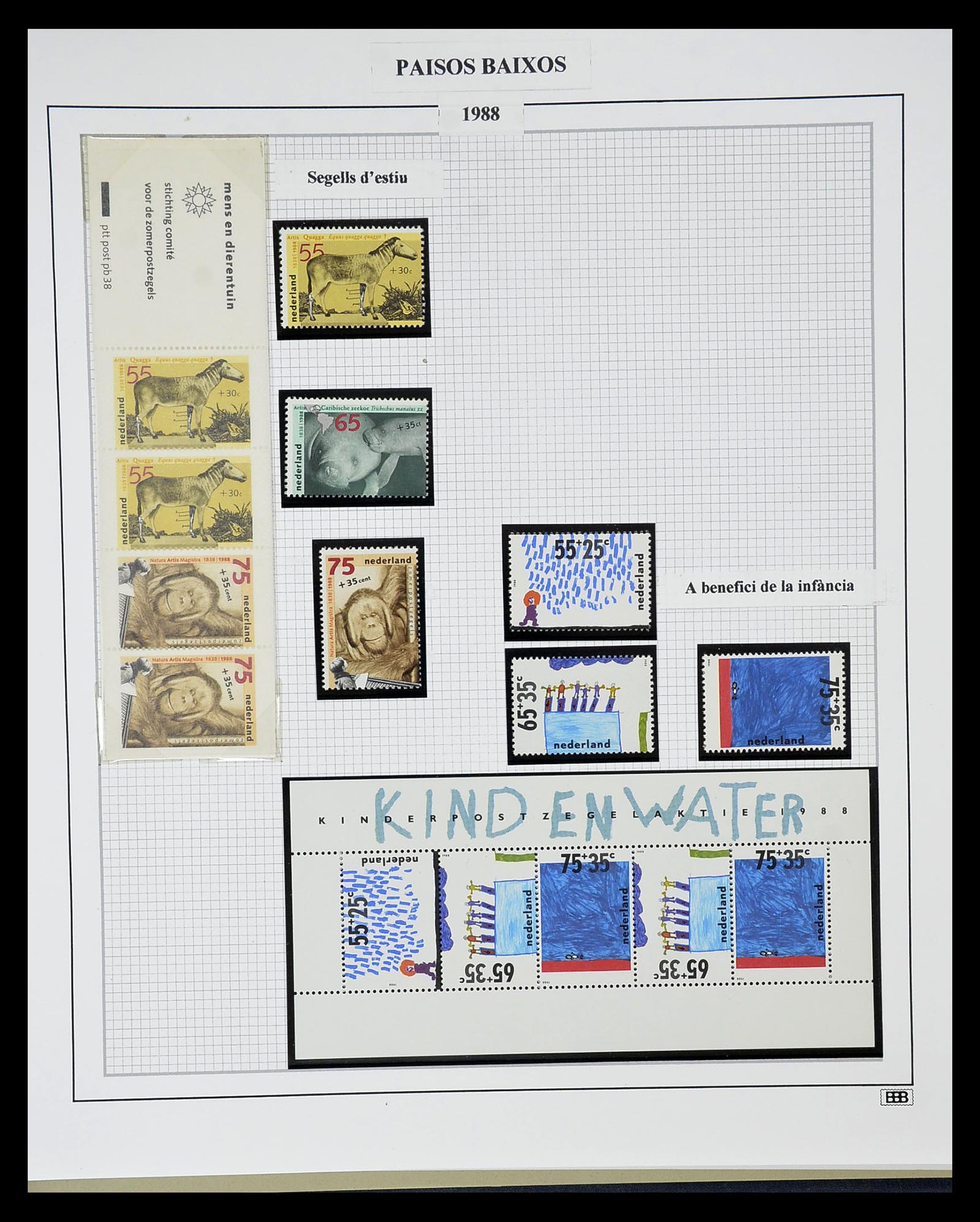 34776 073 - Postzegelverzameling 34776 Nederland 1921-1994.