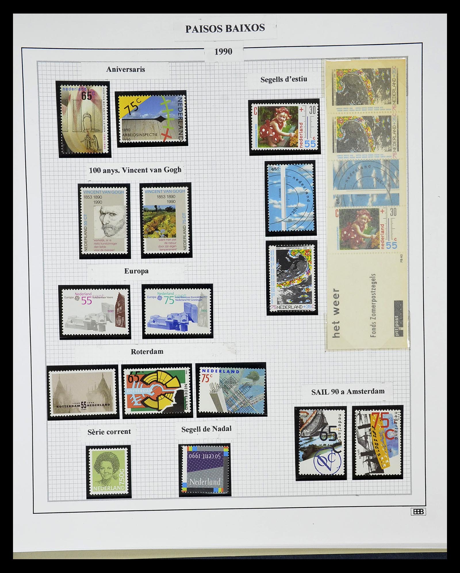 34776 076 - Postzegelverzameling 34776 Nederland 1921-1994.