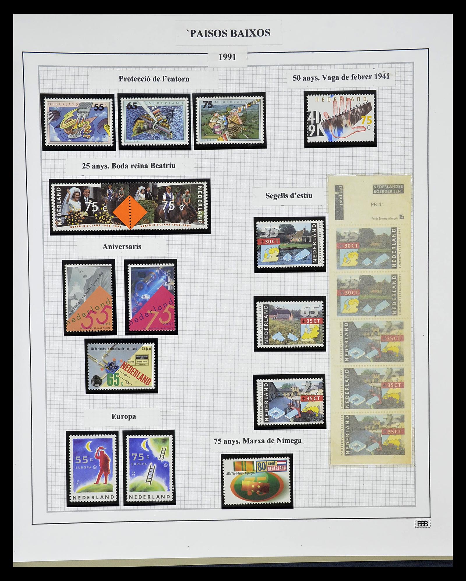 34776 078 - Postzegelverzameling 34776 Nederland 1921-1994.