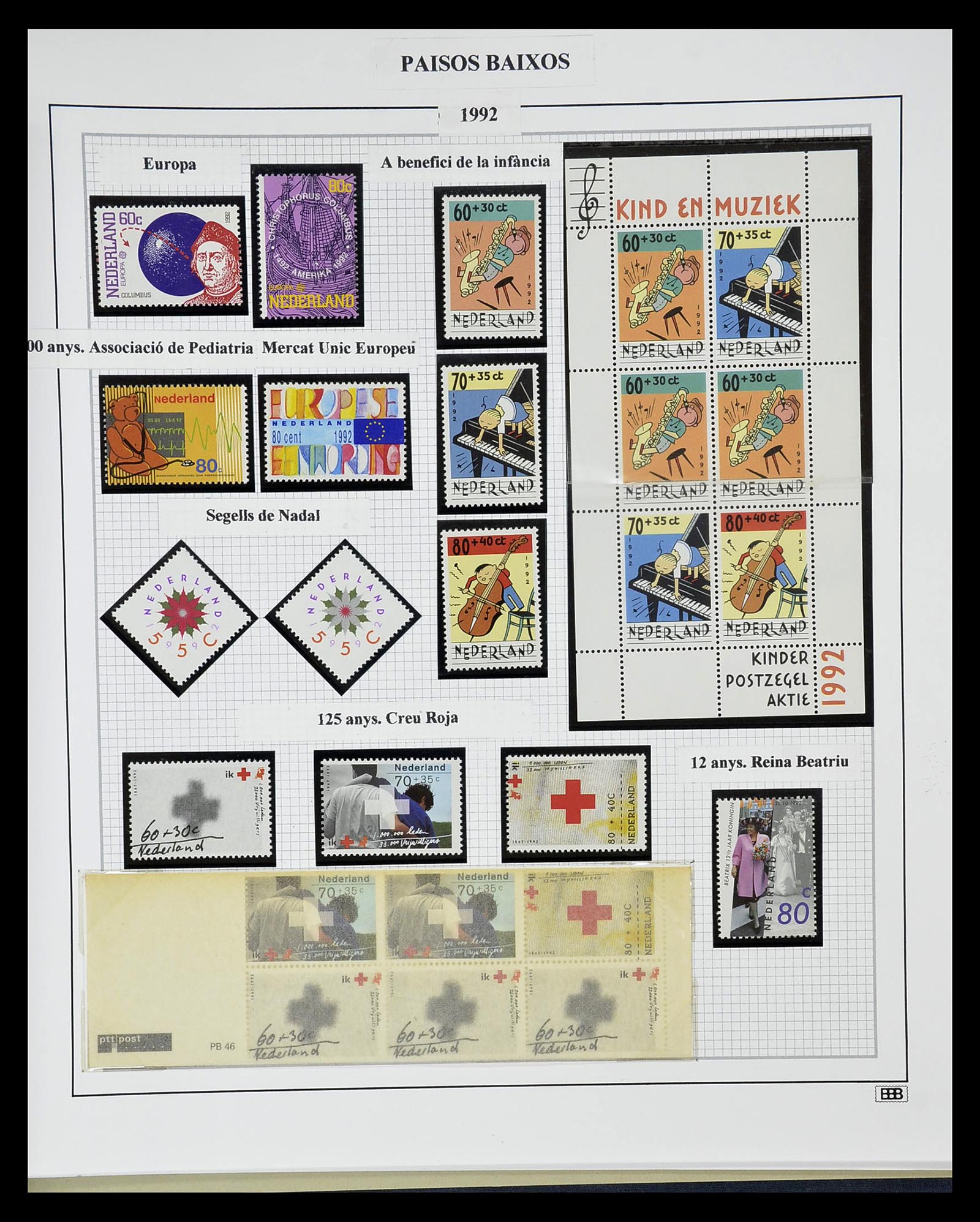 34776 081 - Postzegelverzameling 34776 Nederland 1921-1994.