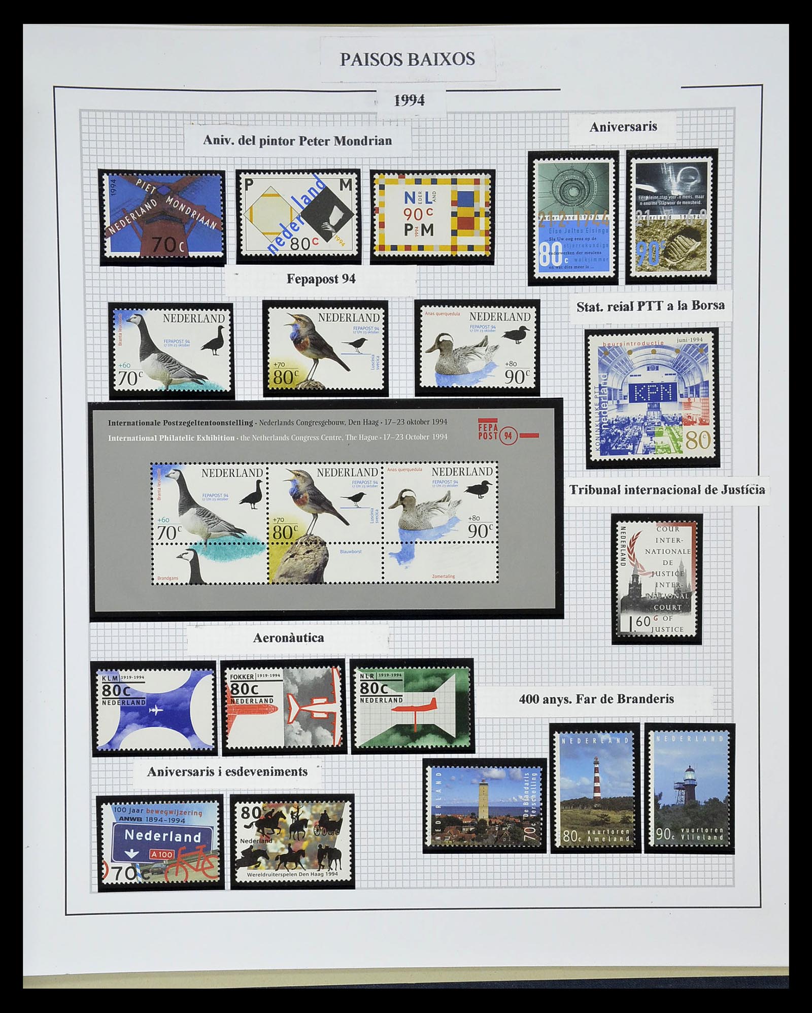 34776 084 - Postzegelverzameling 34776 Nederland 1921-1994.