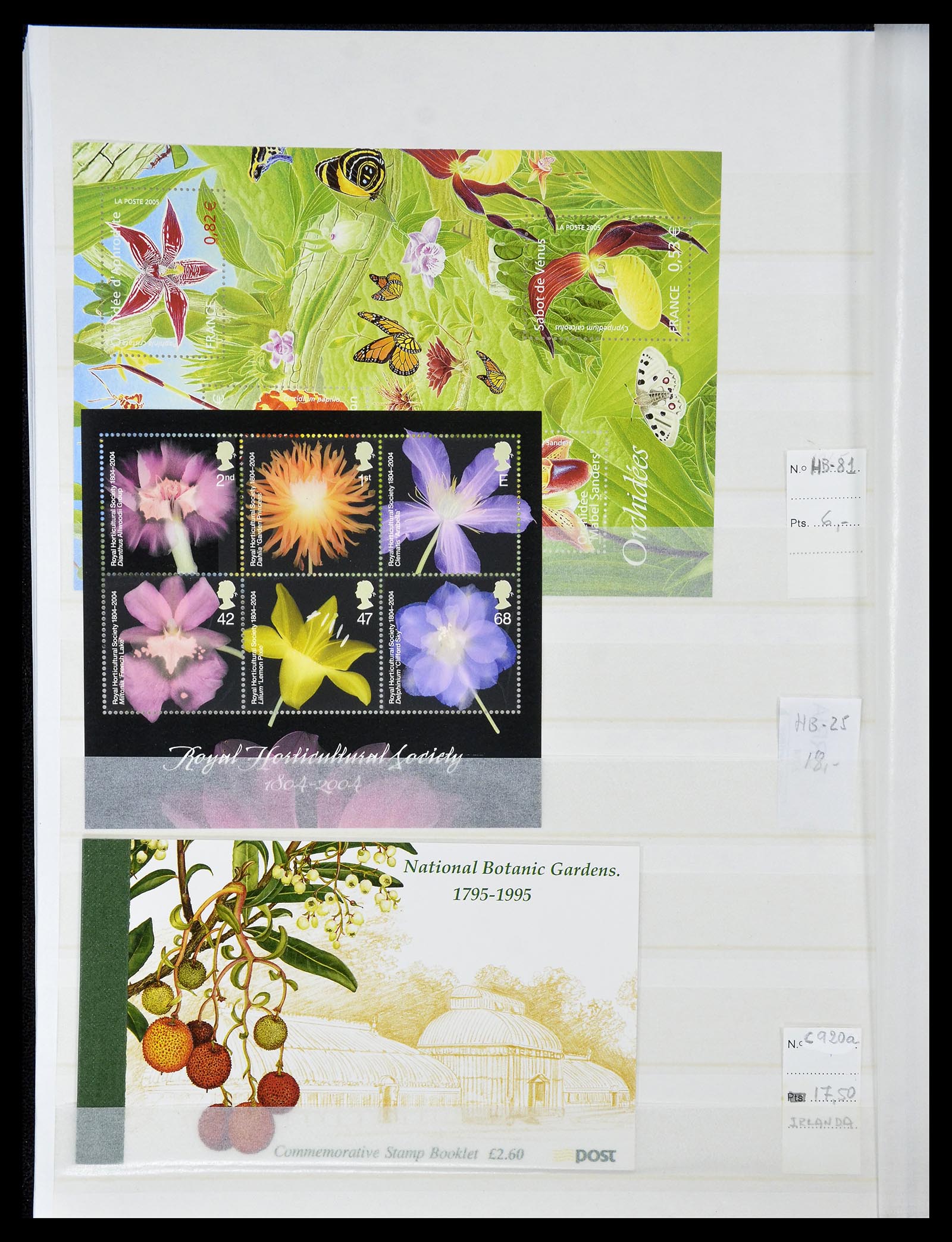 34777 024 - Stamp Collection 34777 Orchids 1946-2013.