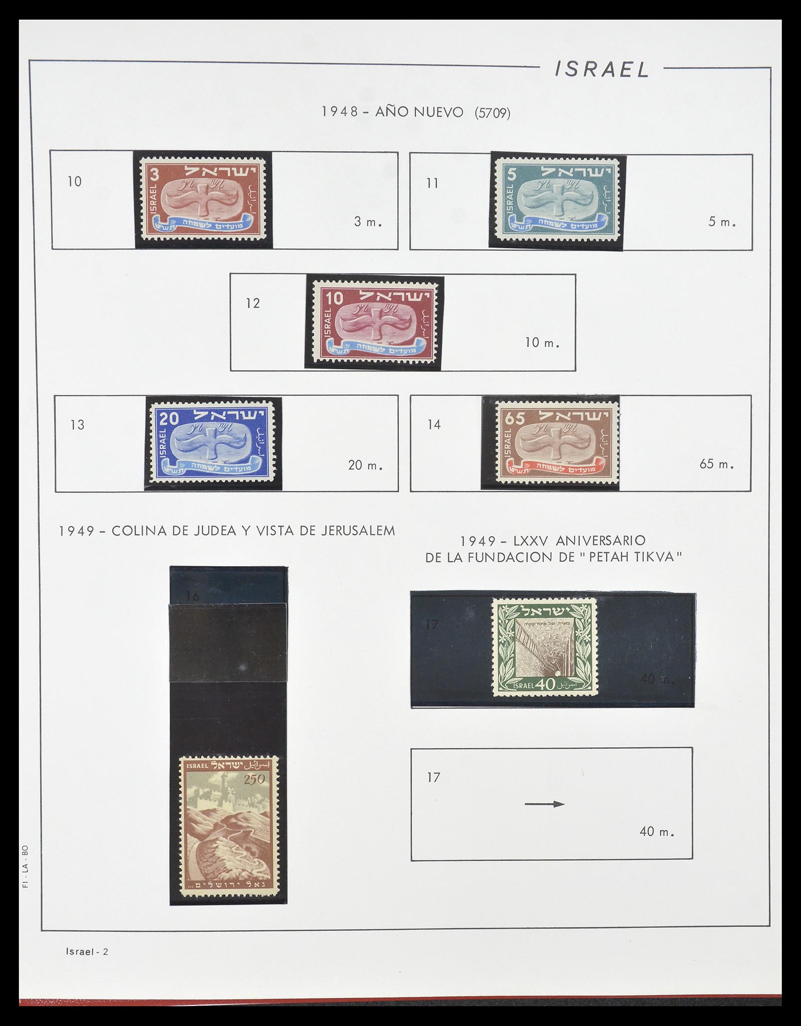 34779 001 - Postzegelverzameling 34779 Israël 1948-2010.