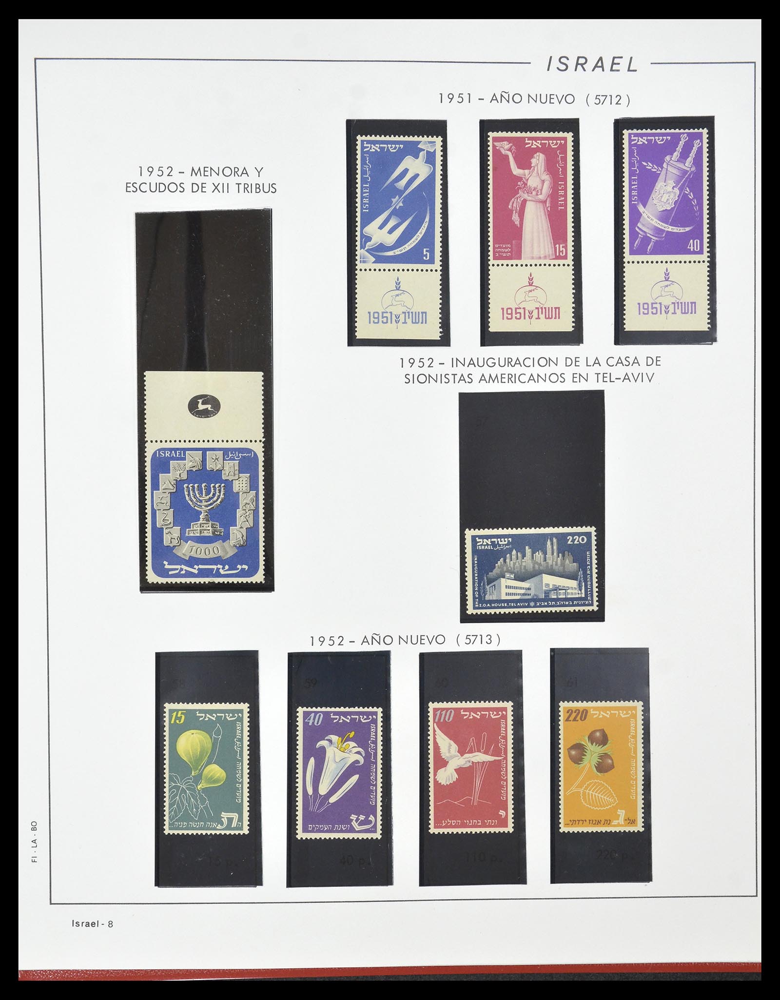 34779 008 - Postzegelverzameling 34779 Israël 1948-2010.