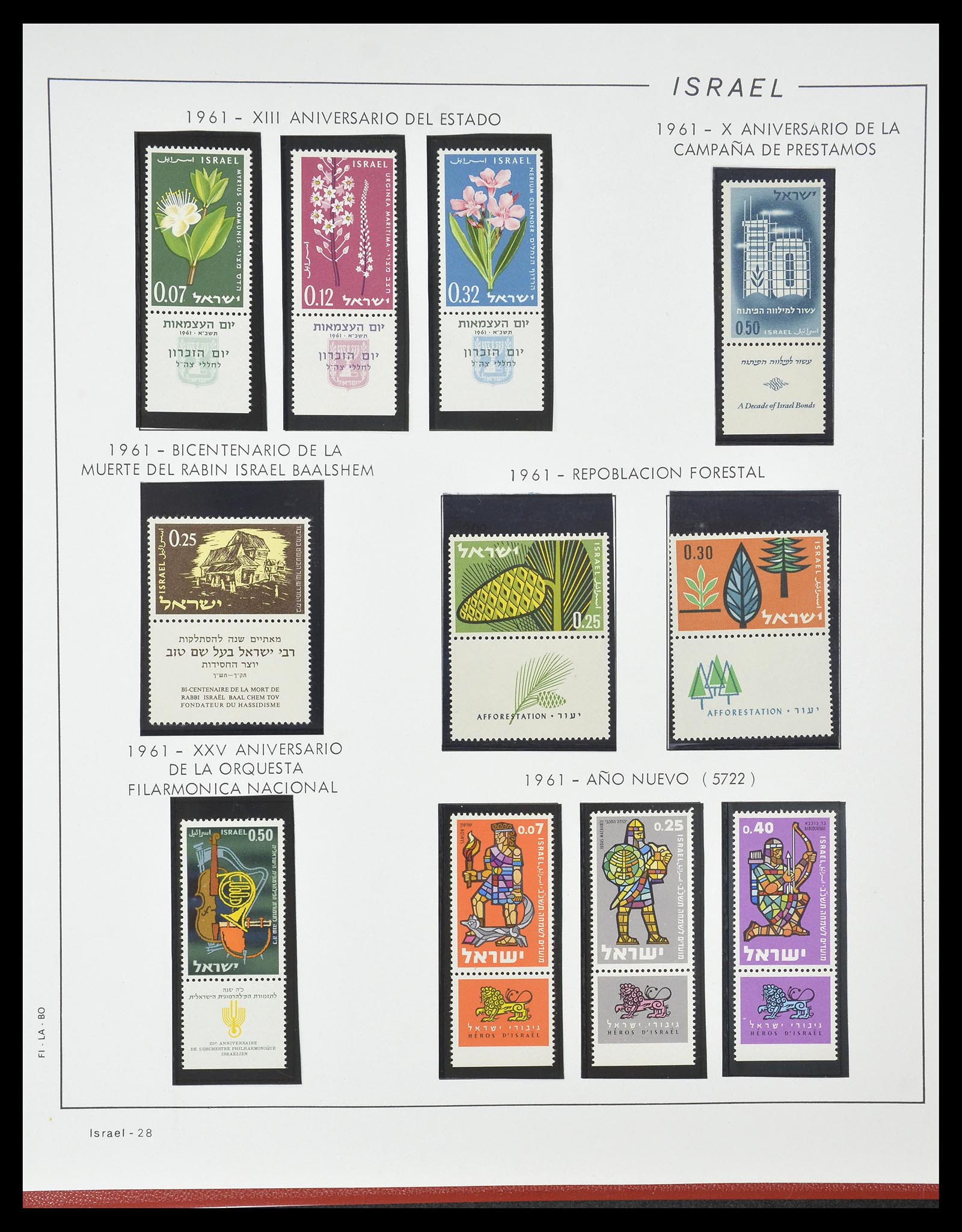 34779 029 - Postzegelverzameling 34779 Israël 1948-2010.