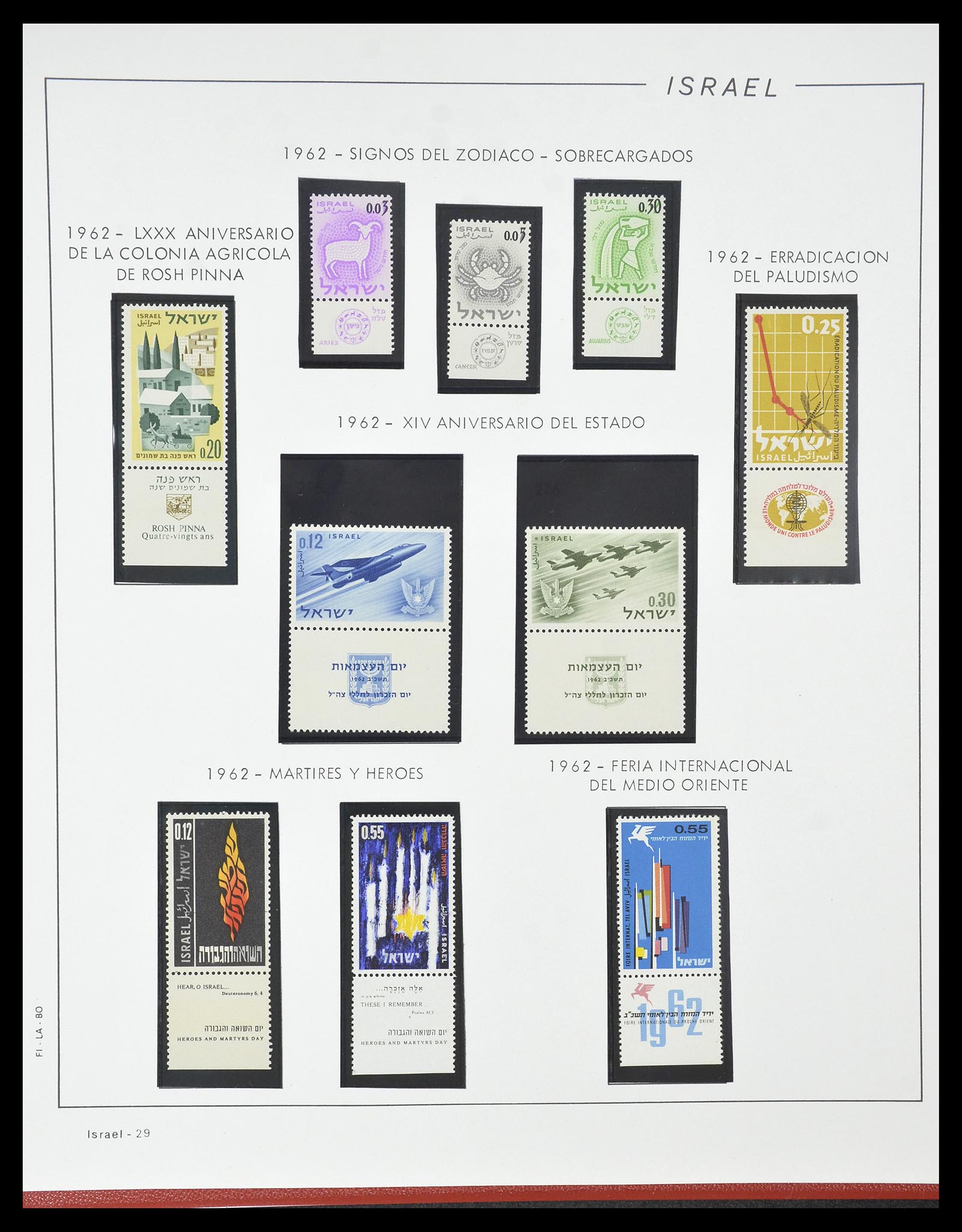 34779 030 - Postzegelverzameling 34779 Israël 1948-2010.