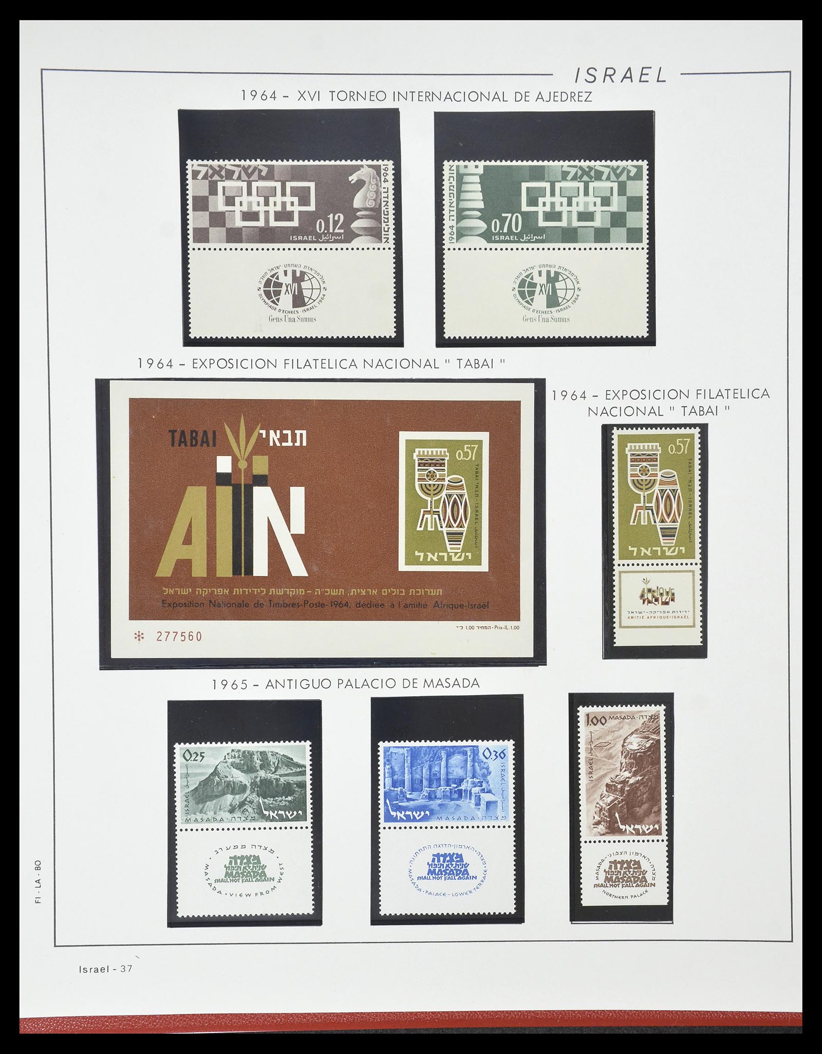34779 038 - Postzegelverzameling 34779 Israël 1948-2010.