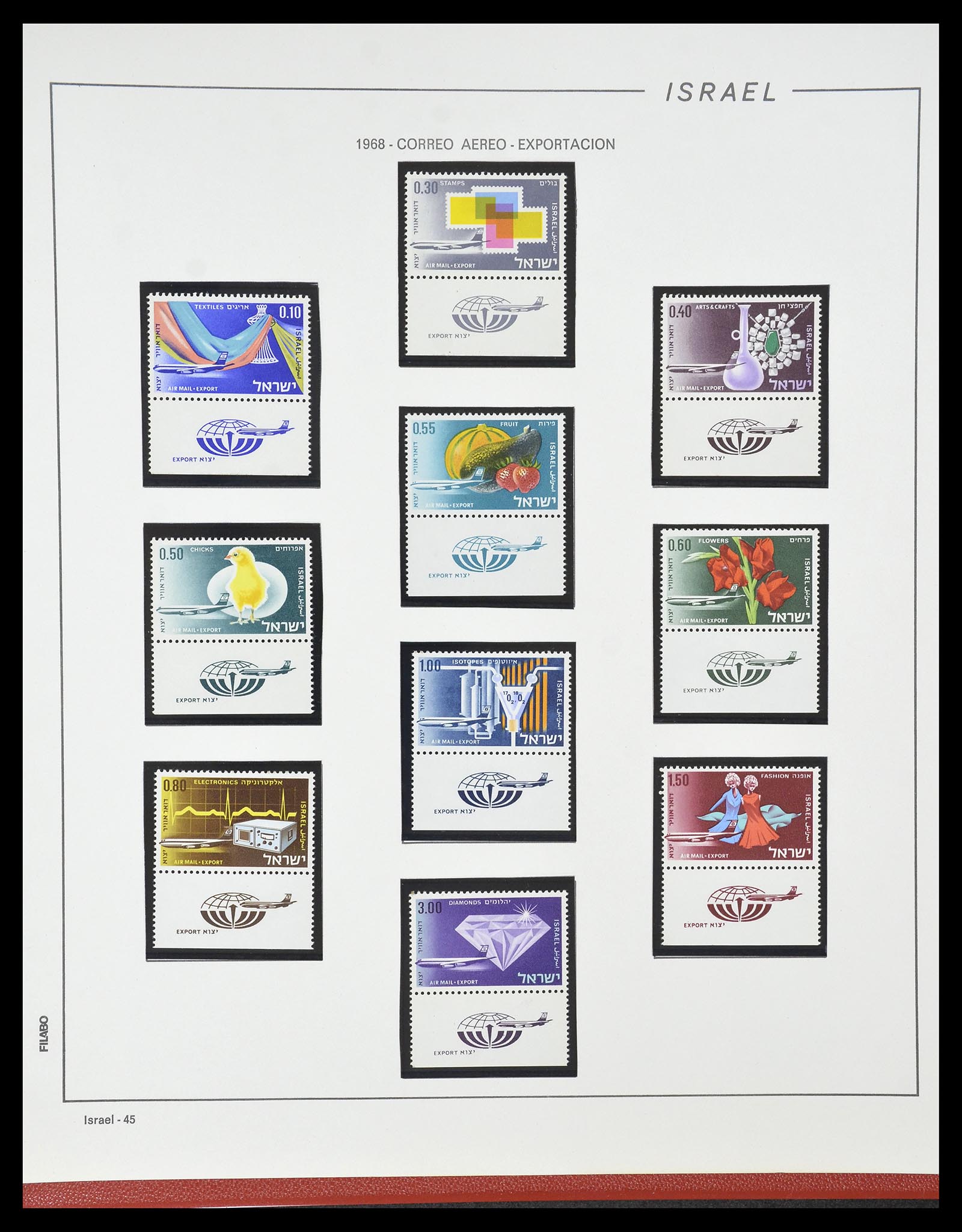 34779 047 - Postzegelverzameling 34779 Israël 1948-2010.