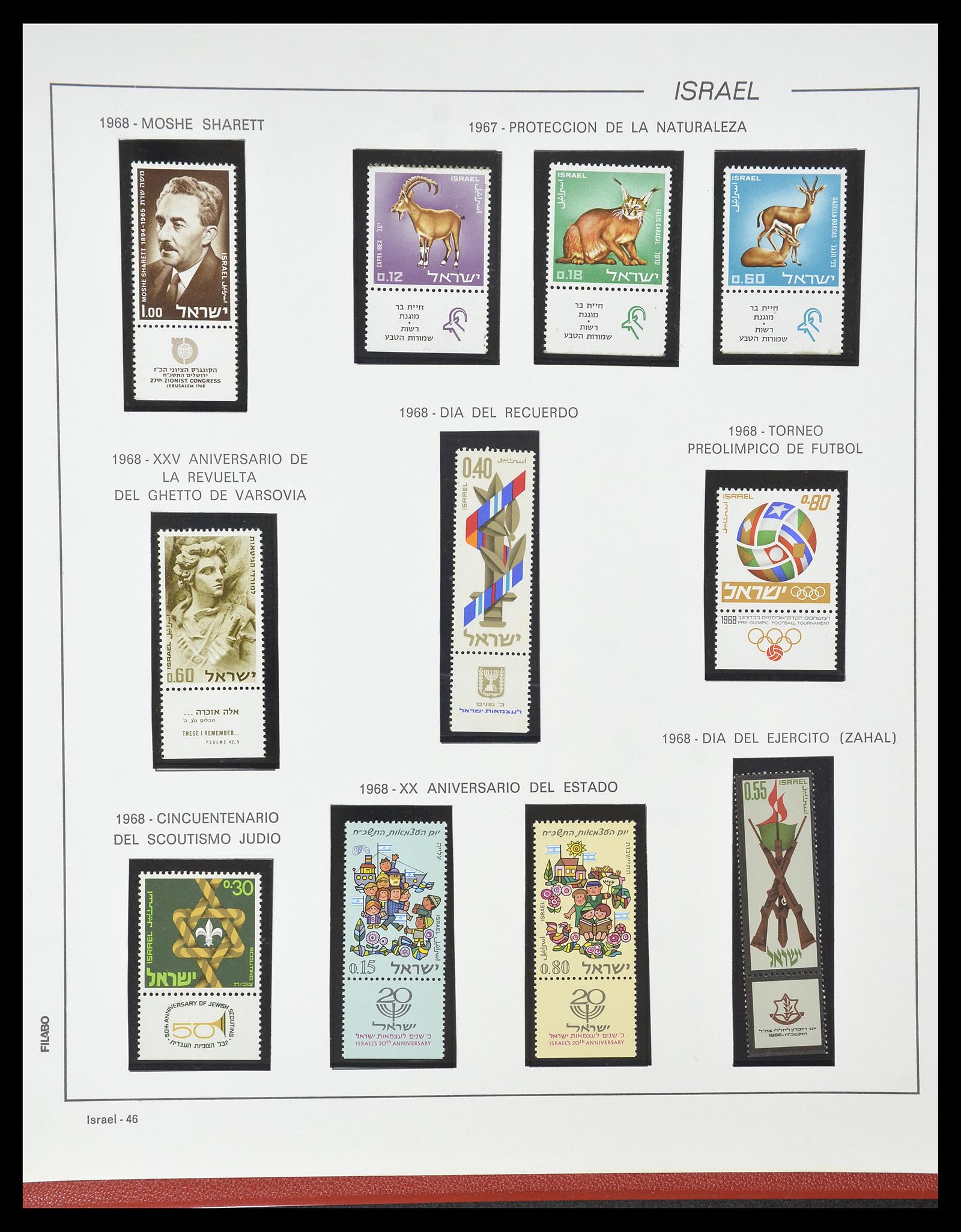 34779 048 - Postzegelverzameling 34779 Israël 1948-2010.
