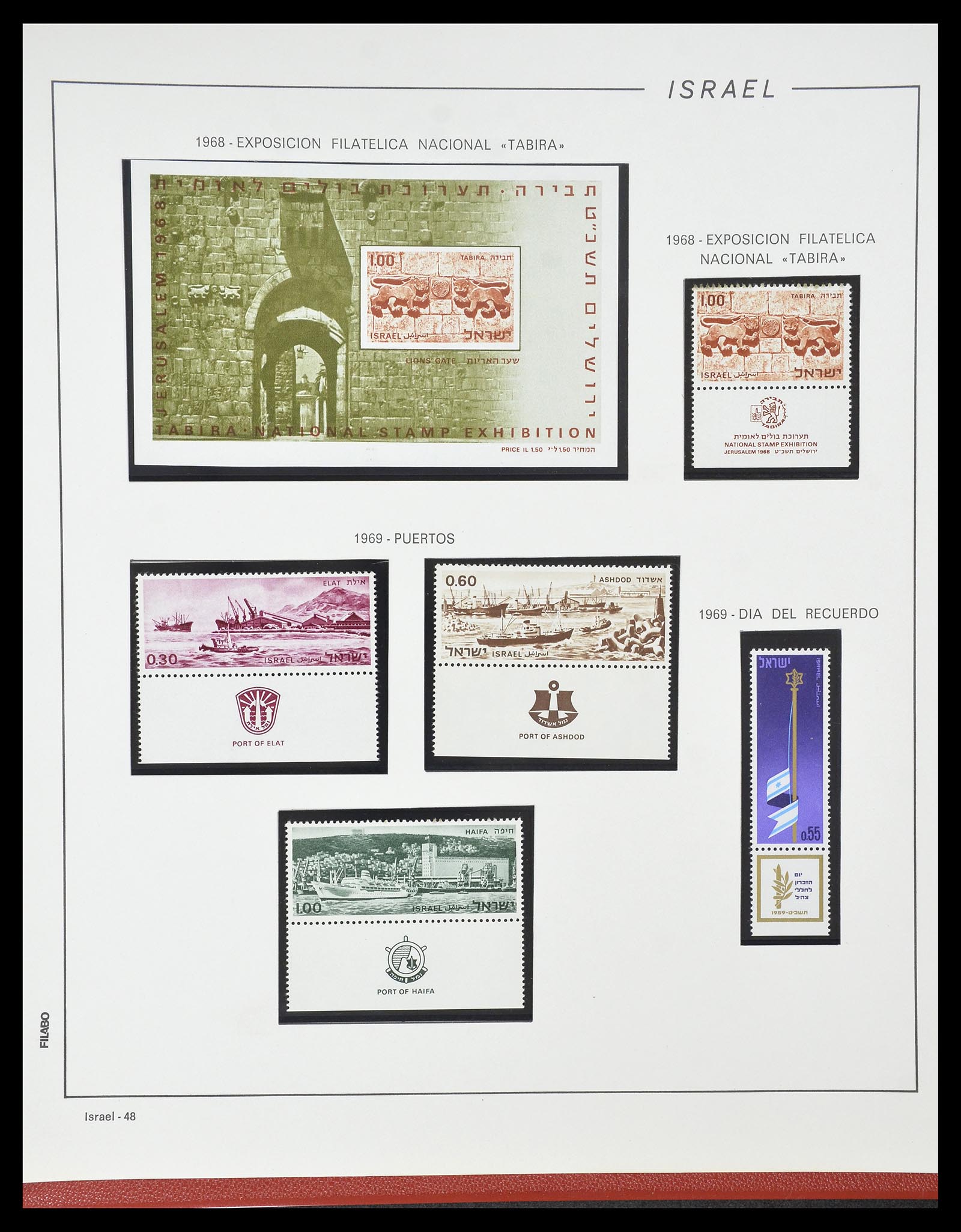 34779 050 - Stamp Collection 34779 Israel 1948-2010.