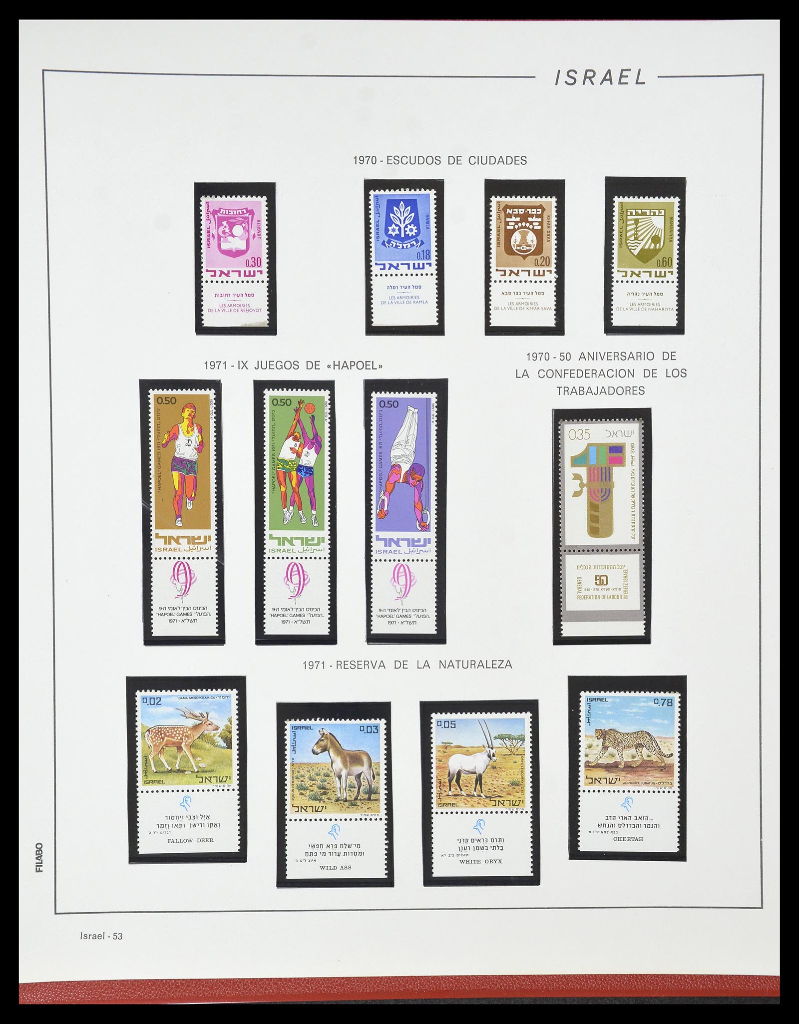 34779 055 - Postzegelverzameling 34779 Israël 1948-2010.