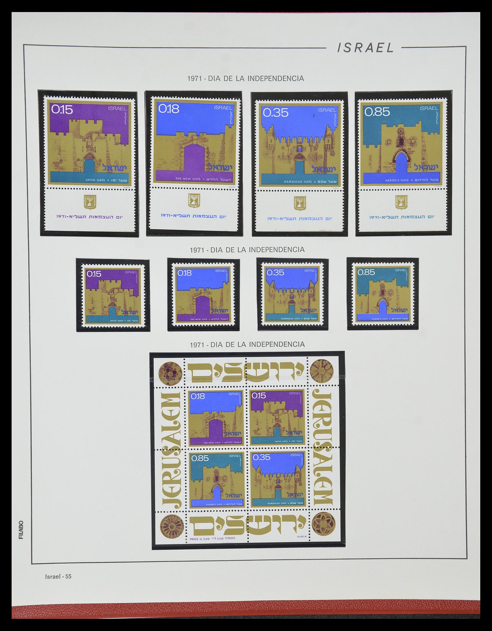 34779 057 - Postzegelverzameling 34779 Israël 1948-2010.