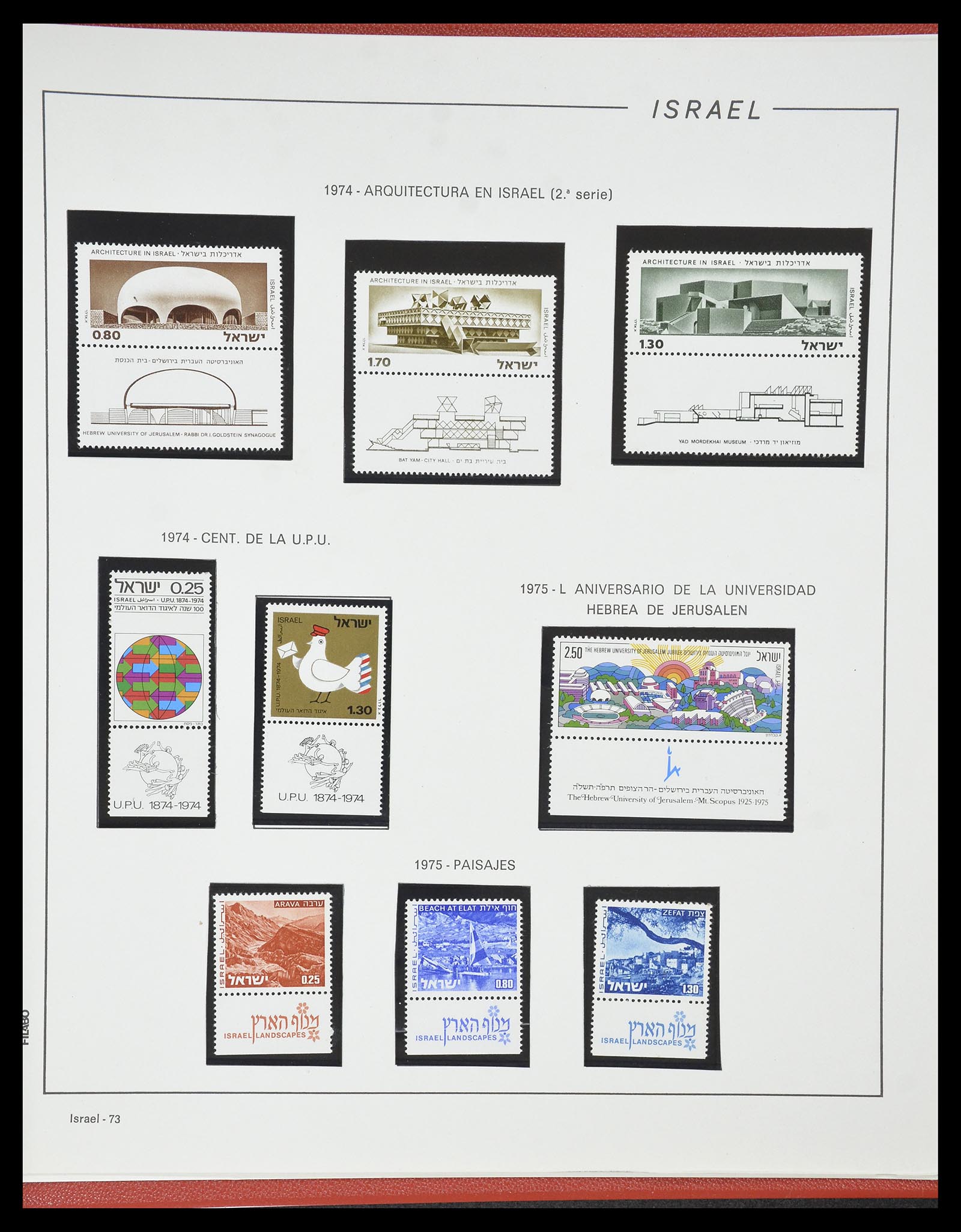 34779 078 - Postzegelverzameling 34779 Israël 1948-2010.